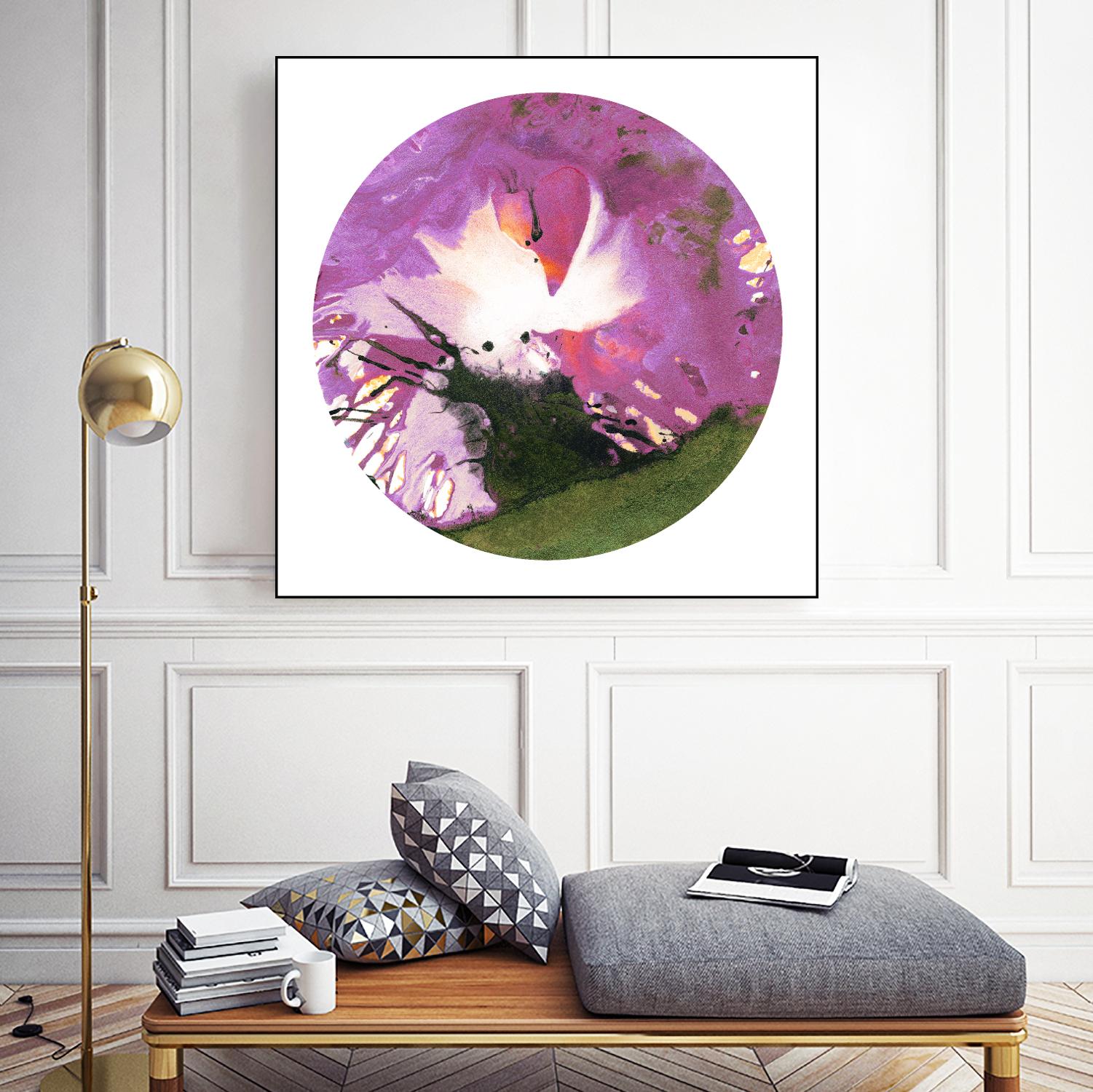 Spin Art 23 by Kyle Goderwis on GIANT ART - green abstract