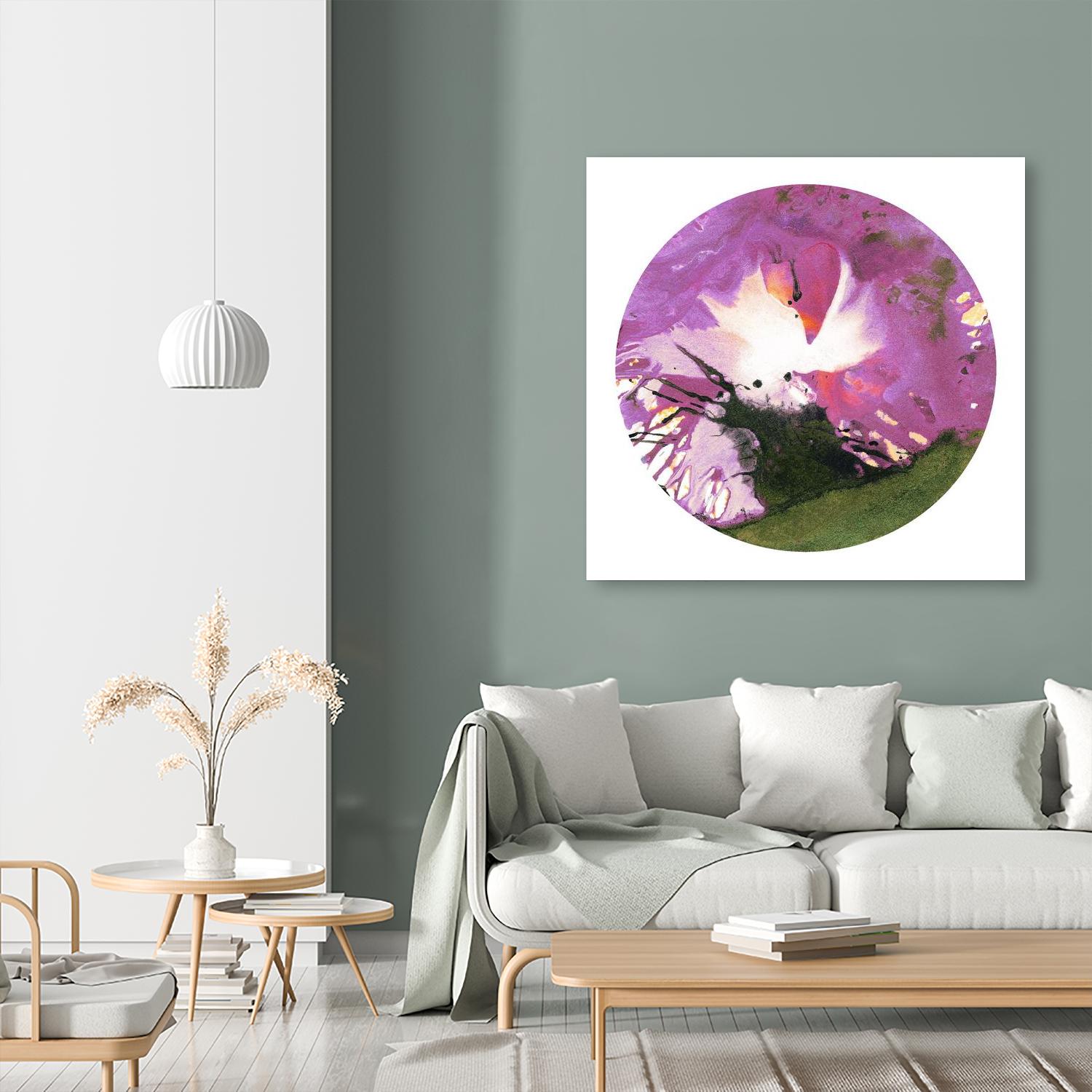 Spin Art 23 by Kyle Goderwis on GIANT ART - green abstract