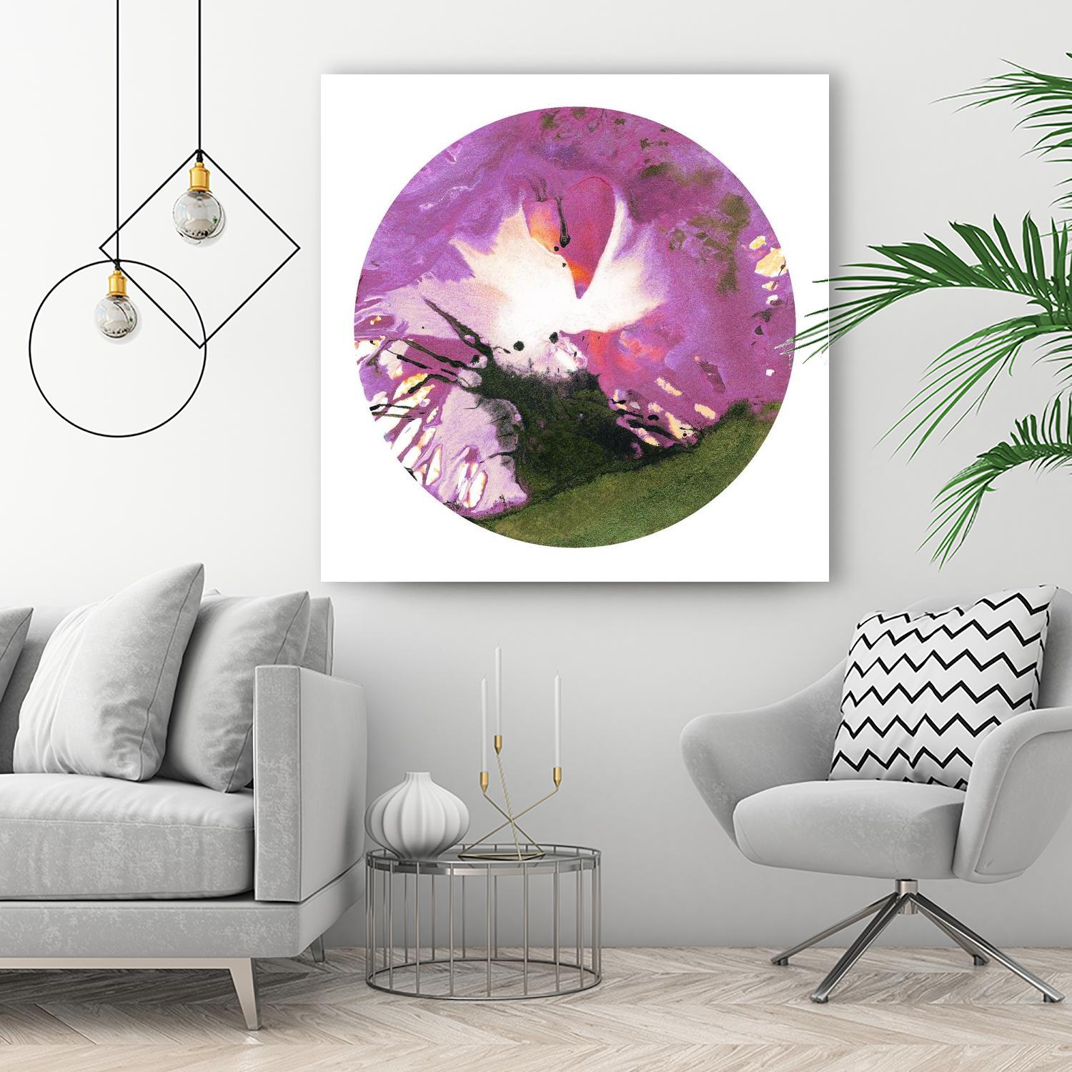 Spin Art 23 by Kyle Goderwis on GIANT ART - green abstract