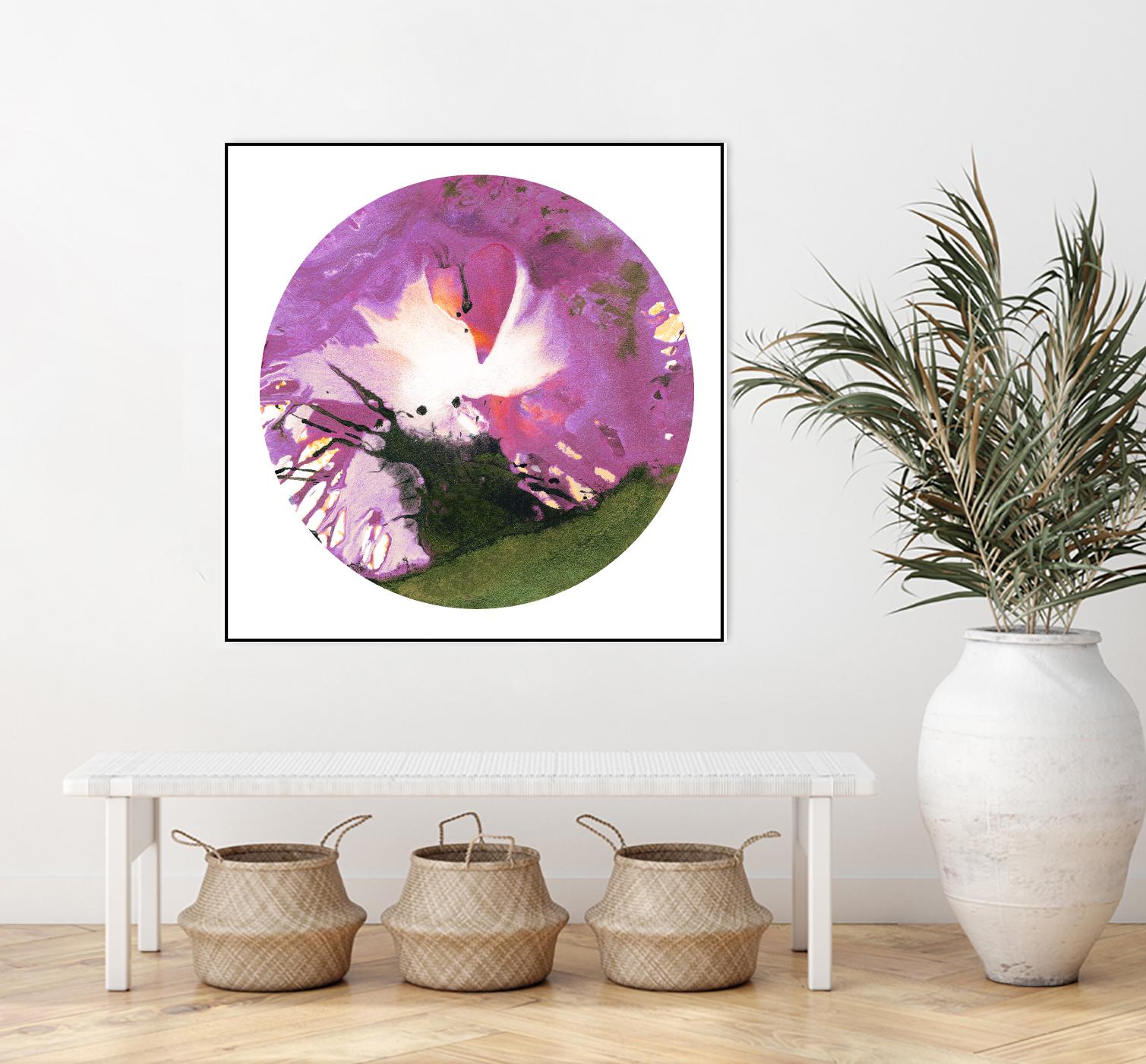 Spin Art 23 by Kyle Goderwis on GIANT ART - green abstract