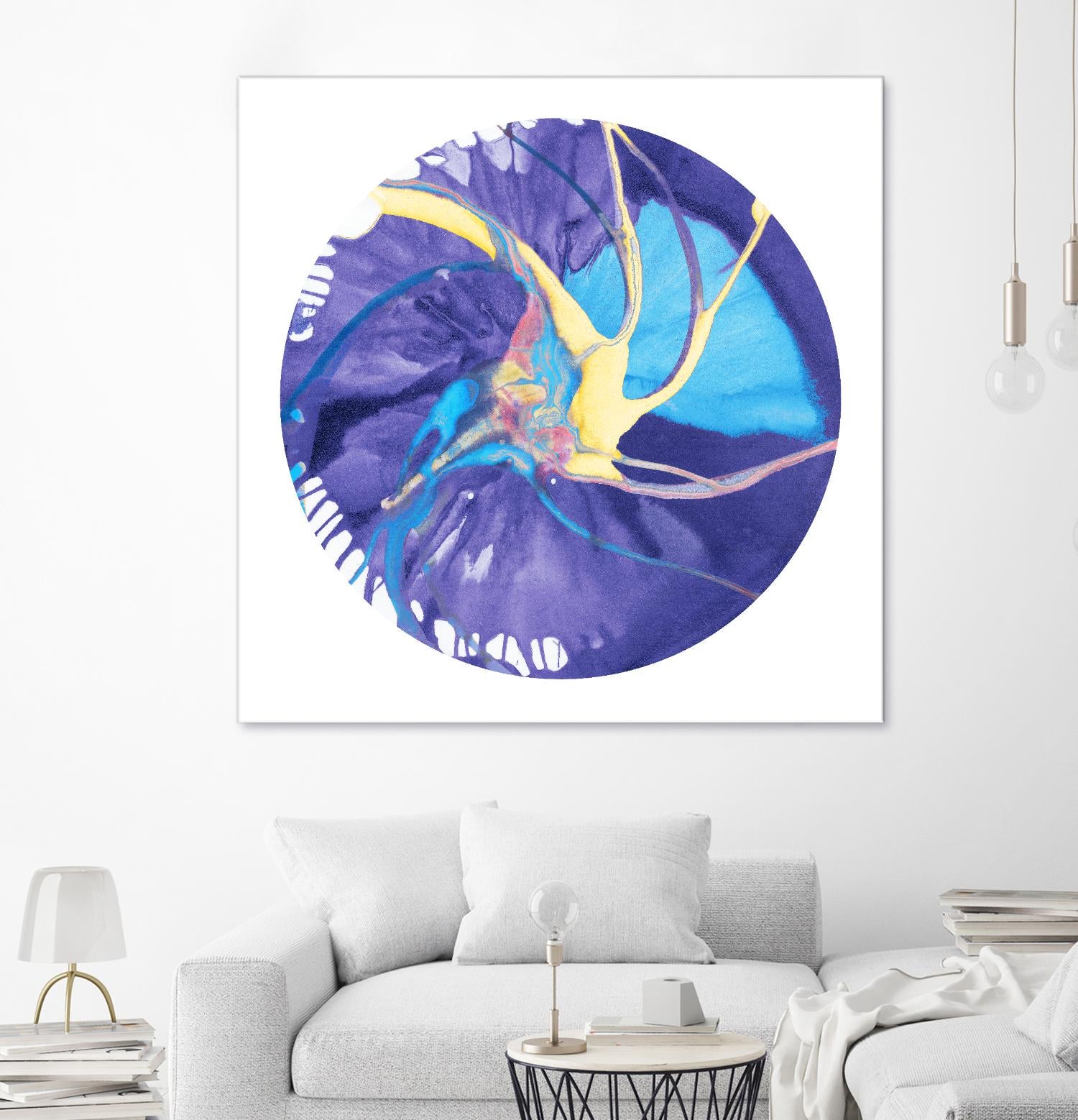 Spin Art 26 by Kyle Goderwis on GIANT ART - green abstract