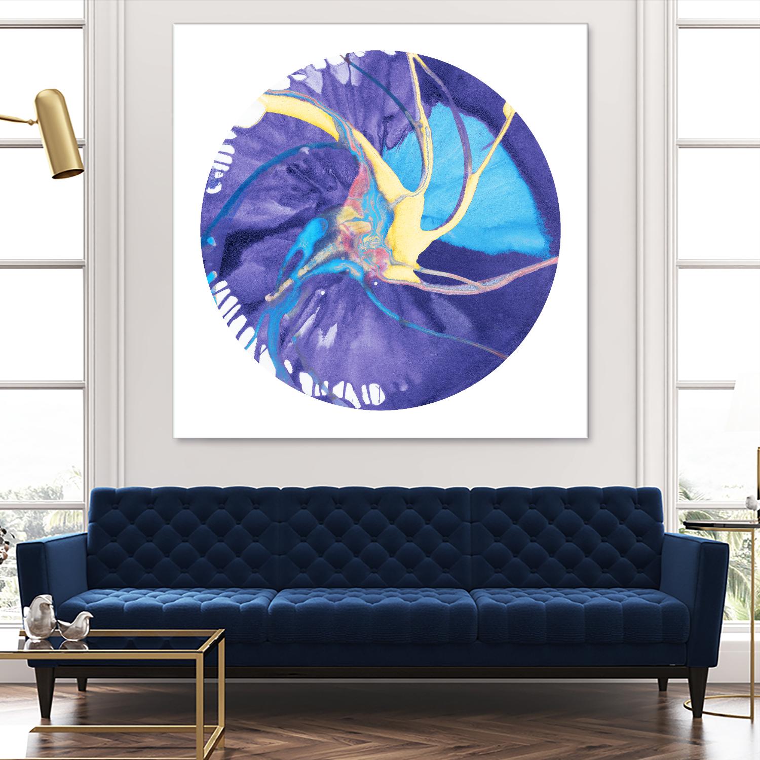 Spin Art 26 by Kyle Goderwis on GIANT ART - green abstract