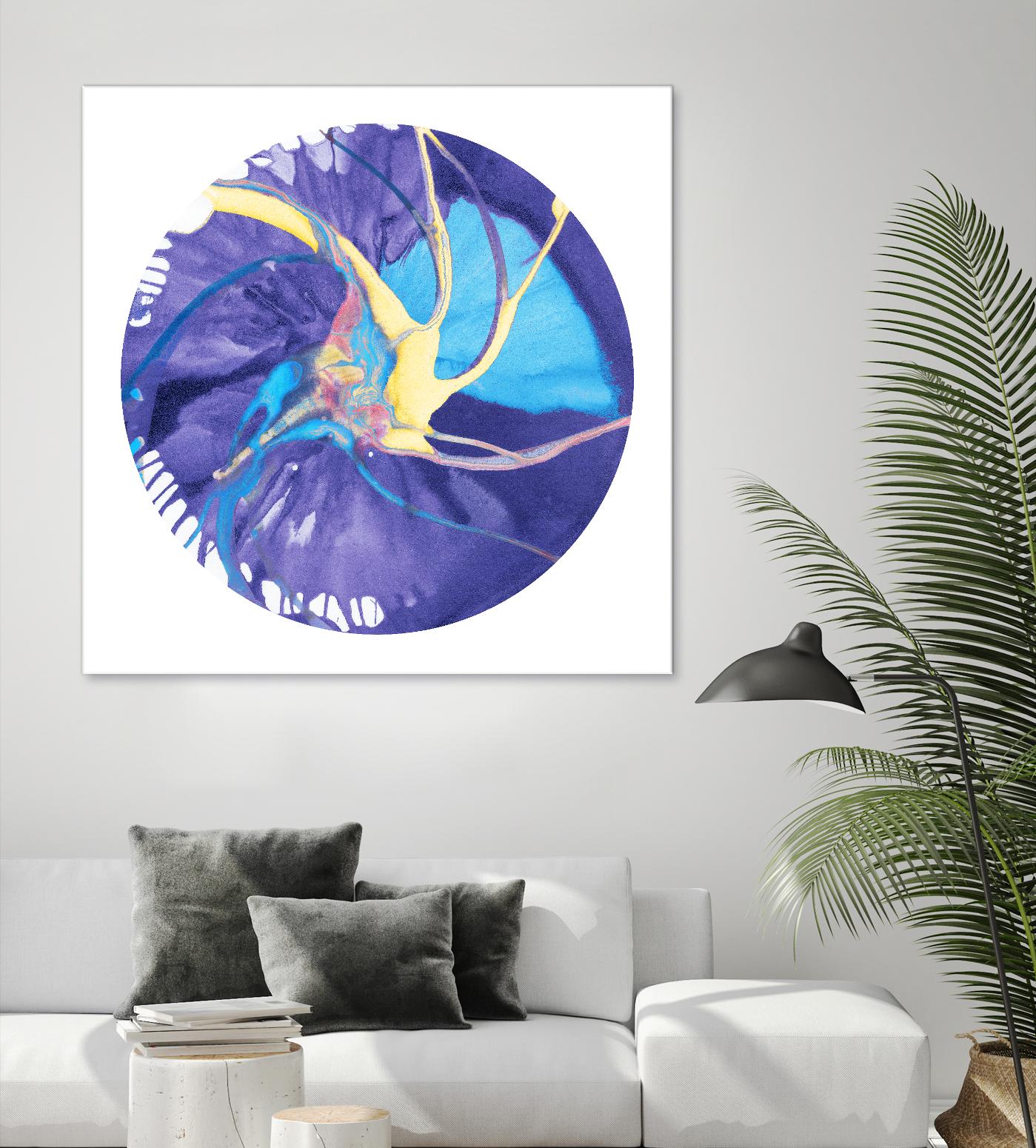 Spin Art 26 by Kyle Goderwis on GIANT ART - green abstract