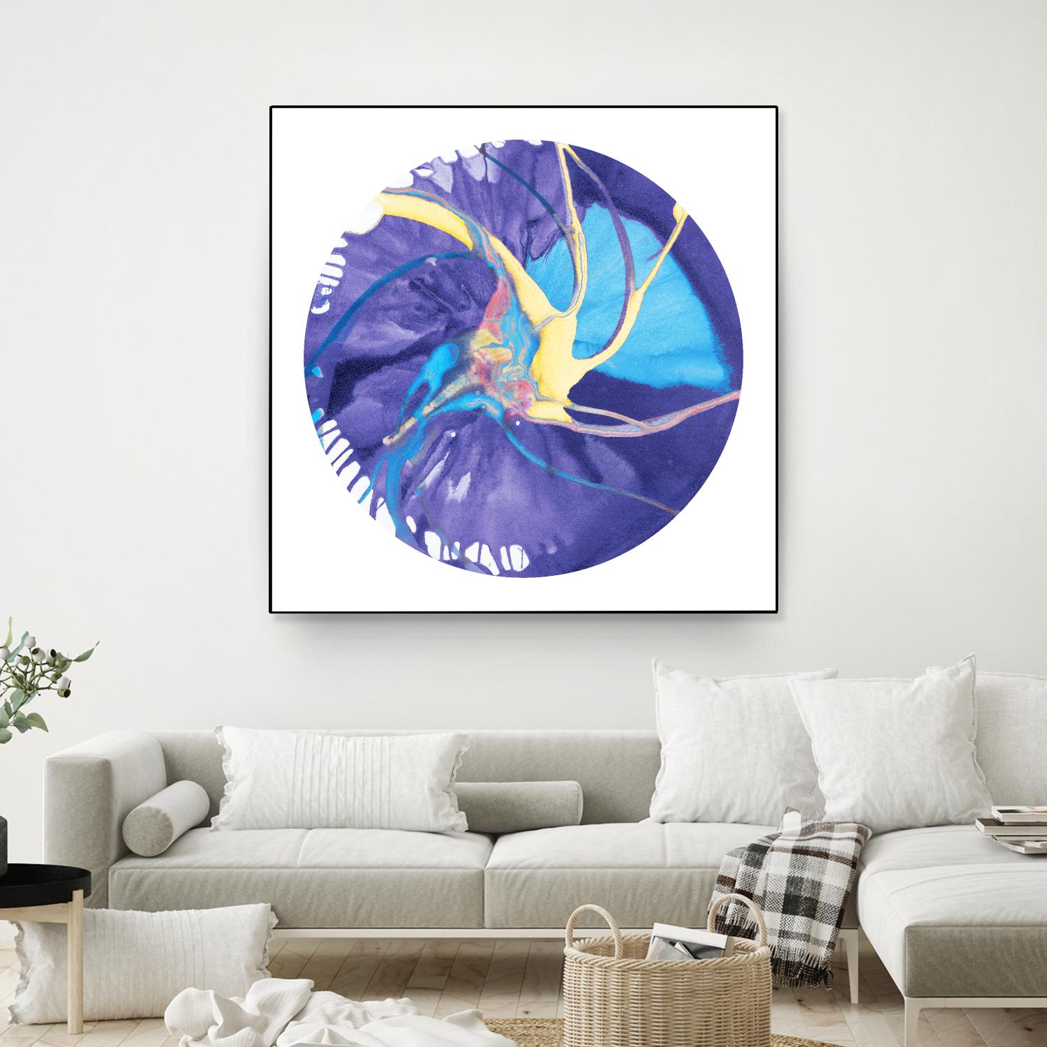 Spin Art 26 by Kyle Goderwis on GIANT ART - green abstract