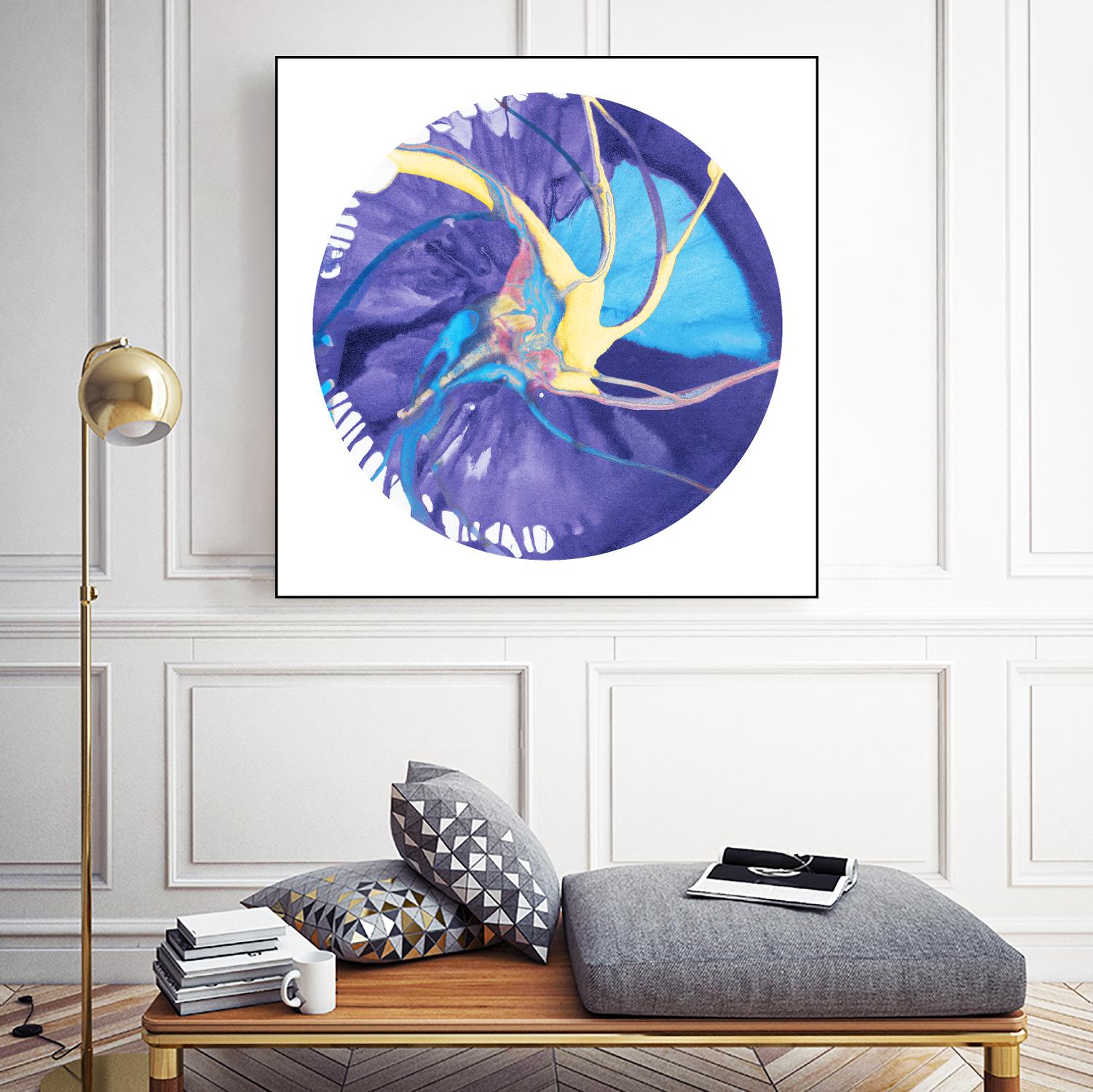 Spin Art 26 by Kyle Goderwis on GIANT ART - green abstract