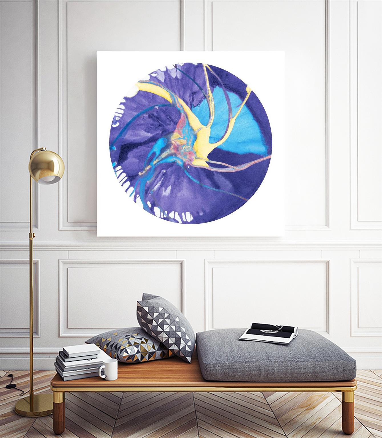 Spin Art 26 by Kyle Goderwis on GIANT ART - green abstract