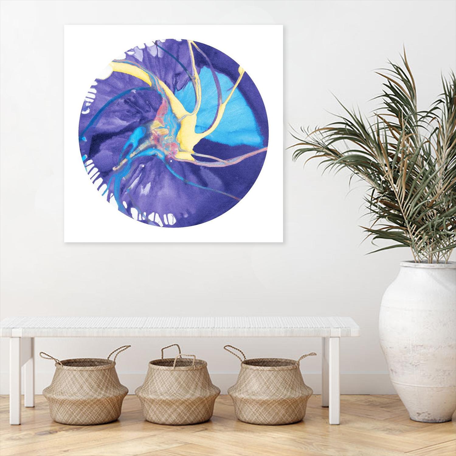 Spin Art 26 by Kyle Goderwis on GIANT ART - green abstract