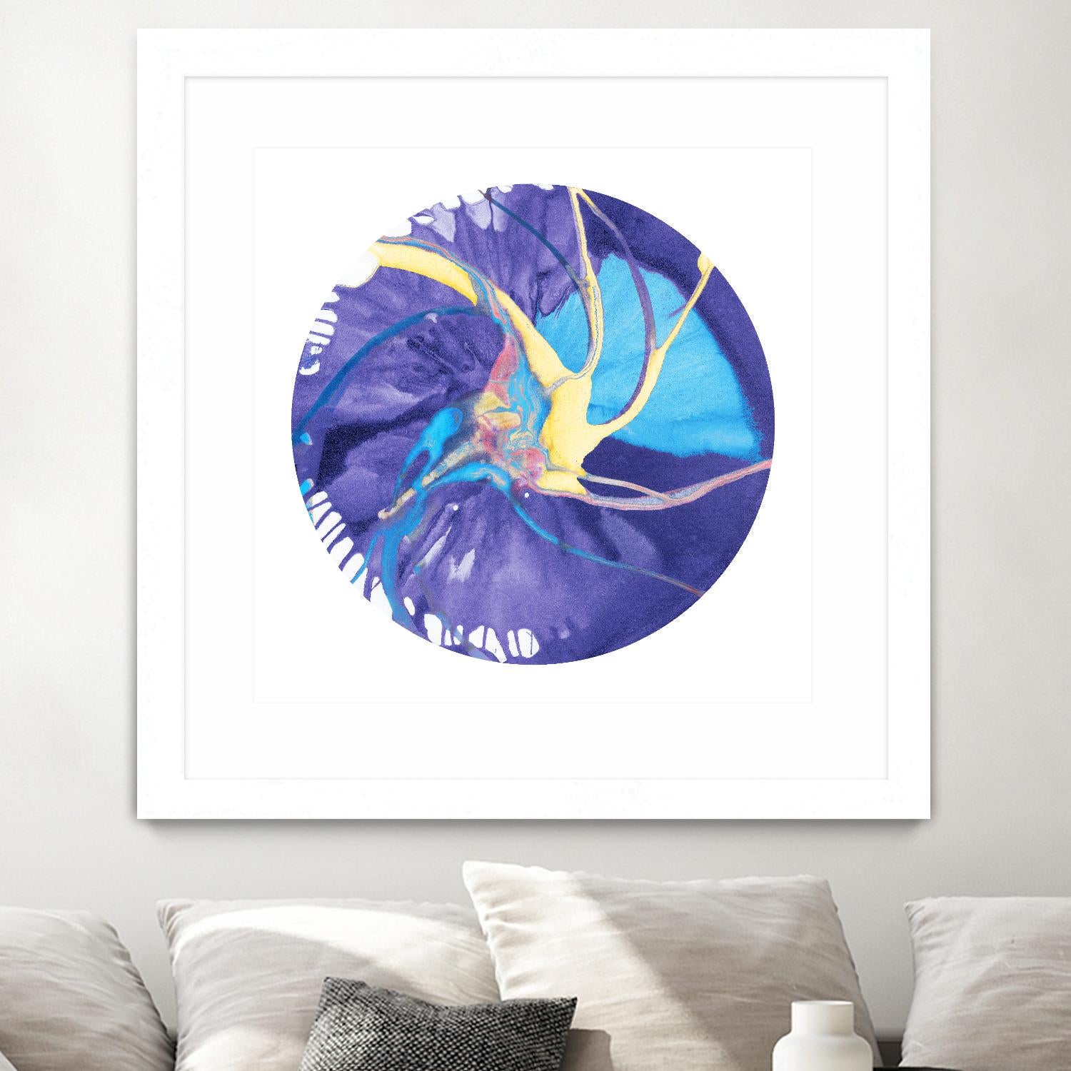 Spin Art 26 by Kyle Goderwis on GIANT ART - green abstract