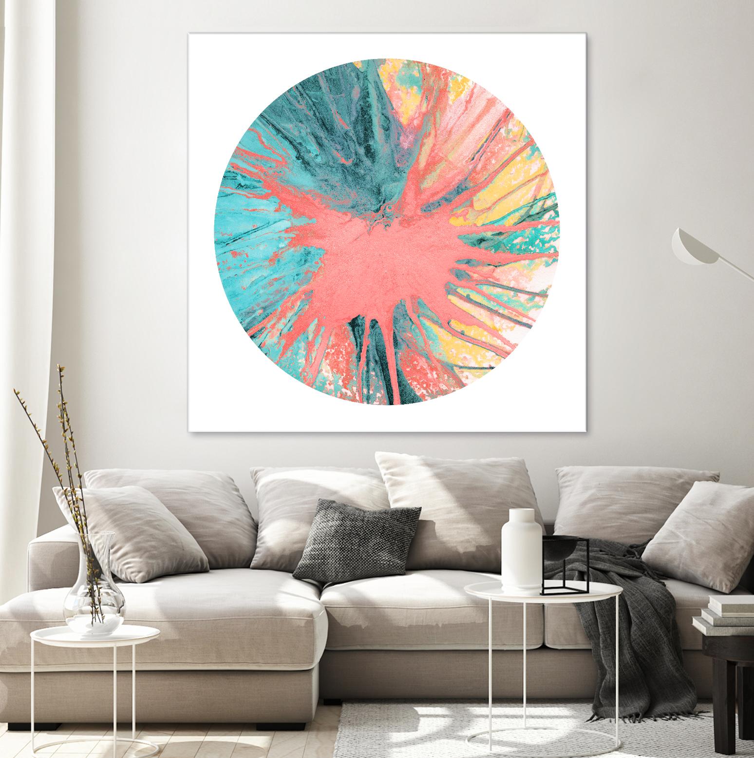 Spin Art 28 by Kyle Goderwis on GIANT ART - pink abstract