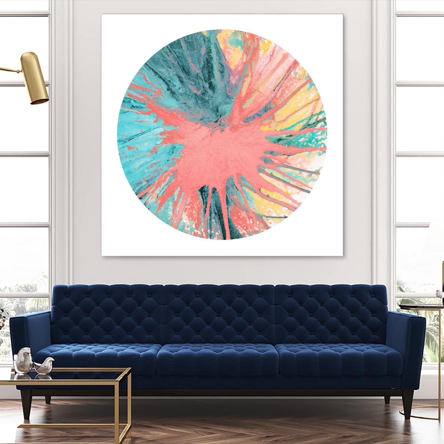 Spin Art 28 by Kyle Goderwis on GIANT ART - pink abstract
