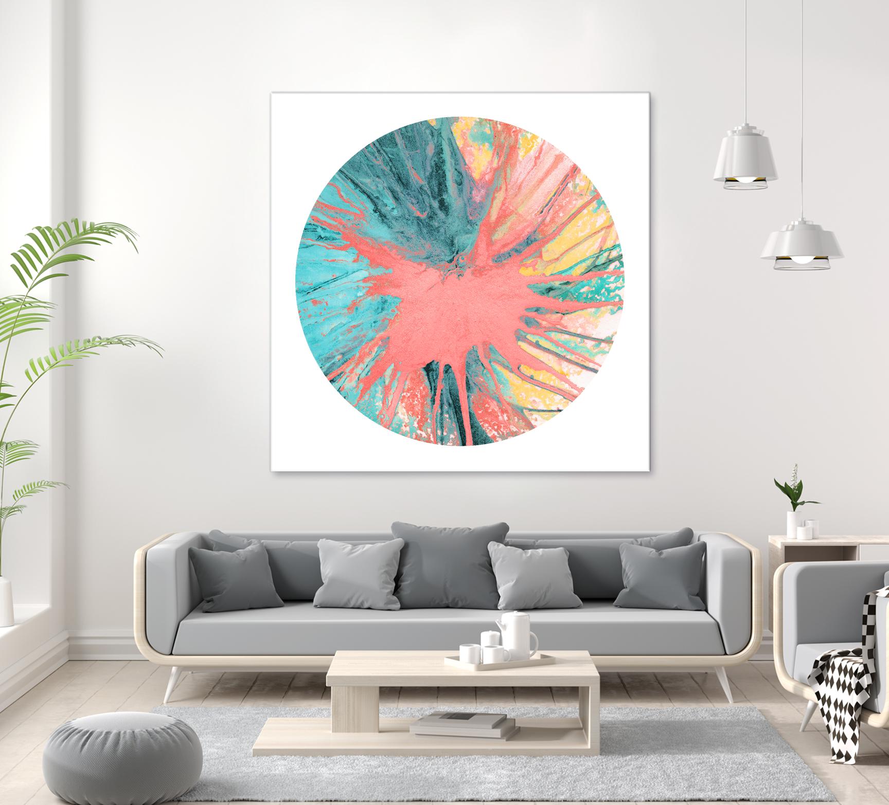 Spin Art 28 by Kyle Goderwis on GIANT ART - pink abstract