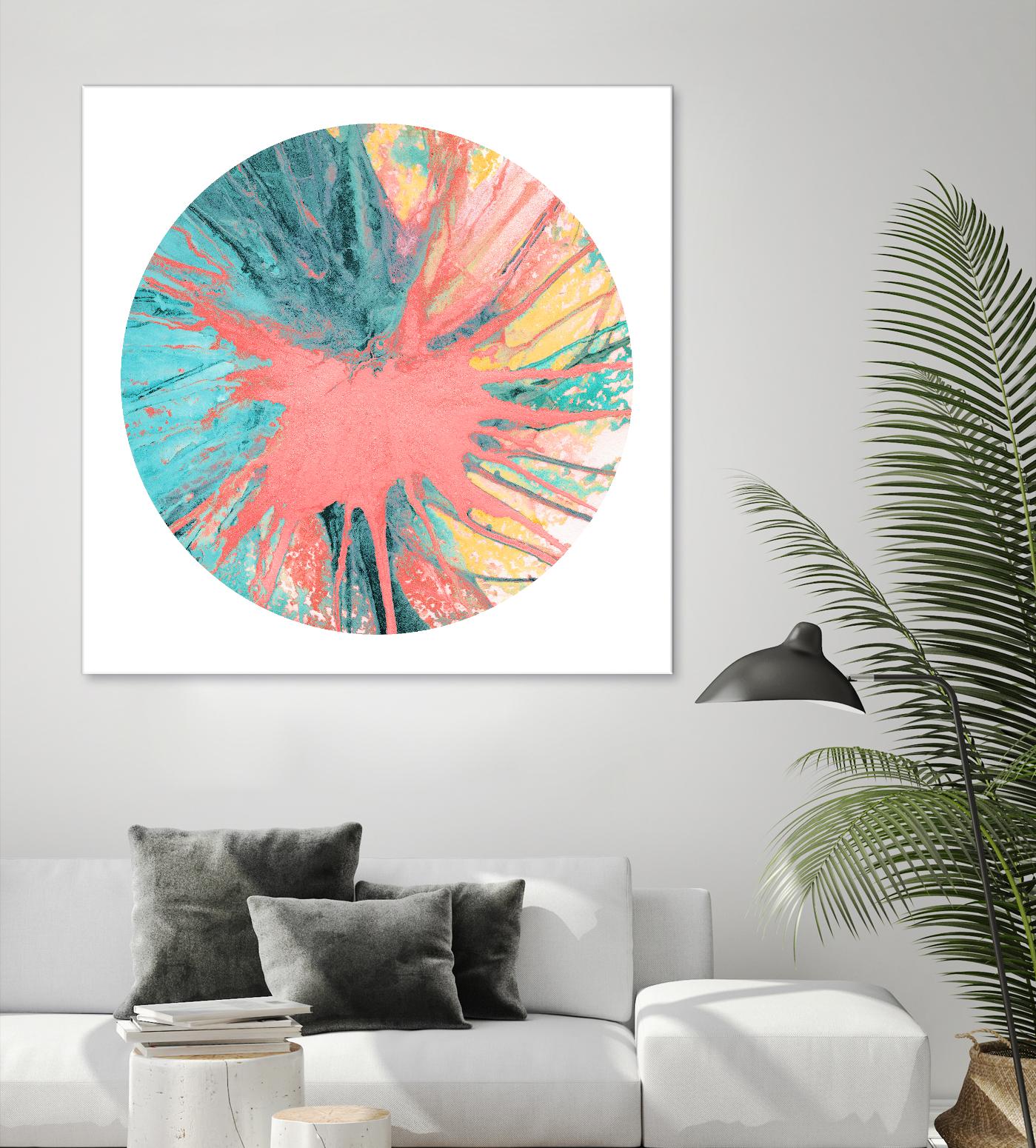 Spin Art 28 by Kyle Goderwis on GIANT ART - pink abstract