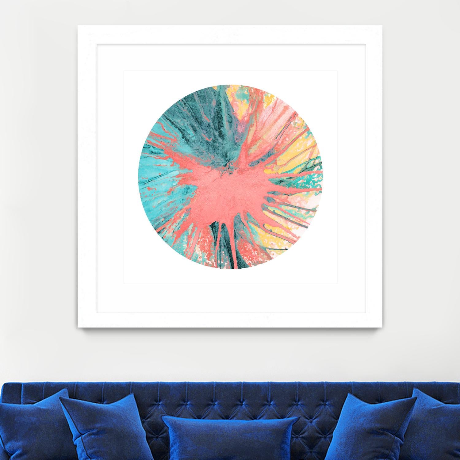 Spin Art 28 by Kyle Goderwis on GIANT ART - pink abstract