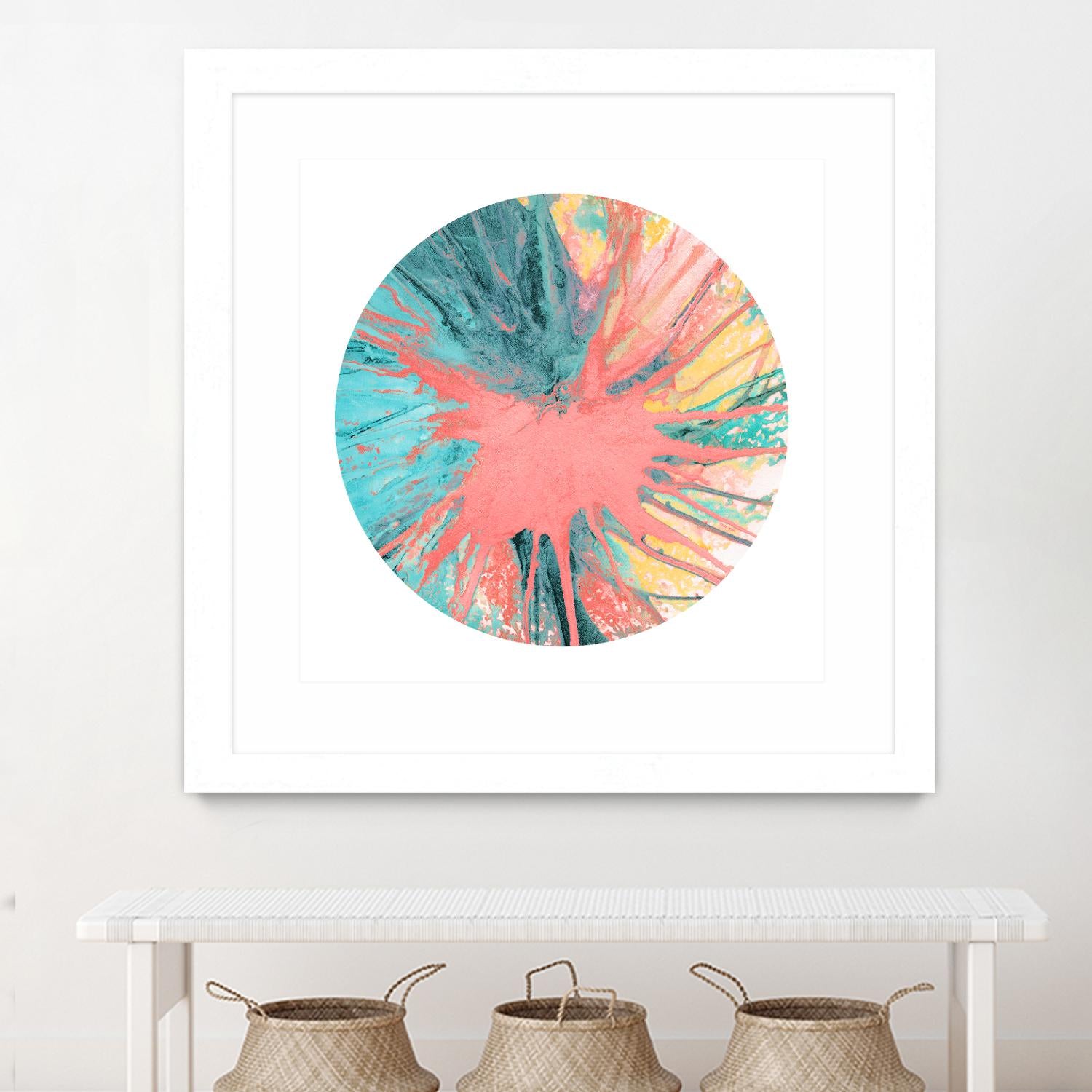 Spin Art 28 by Kyle Goderwis on GIANT ART - pink abstract
