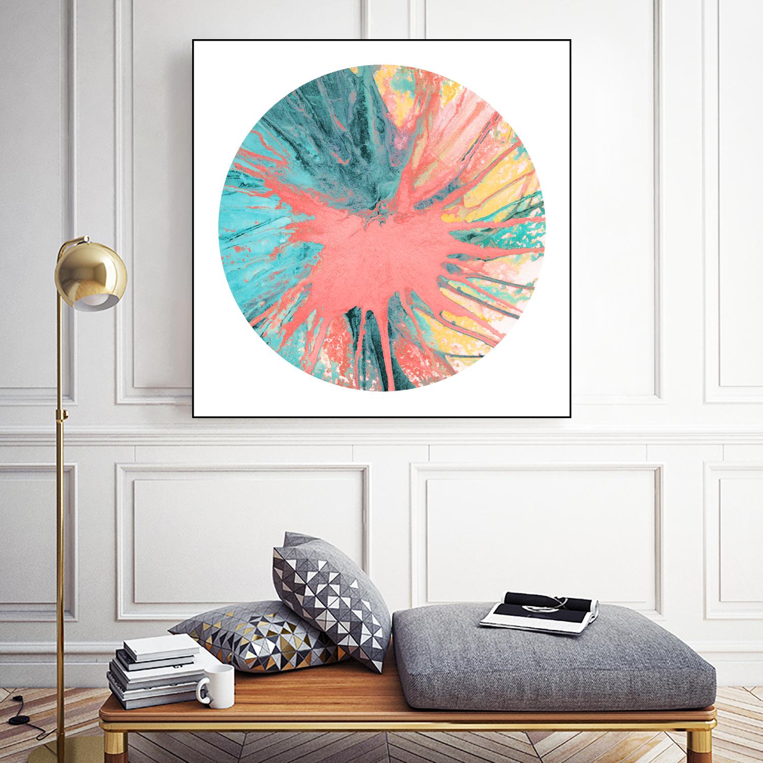 Spin Art 28 by Kyle Goderwis on GIANT ART - pink abstract