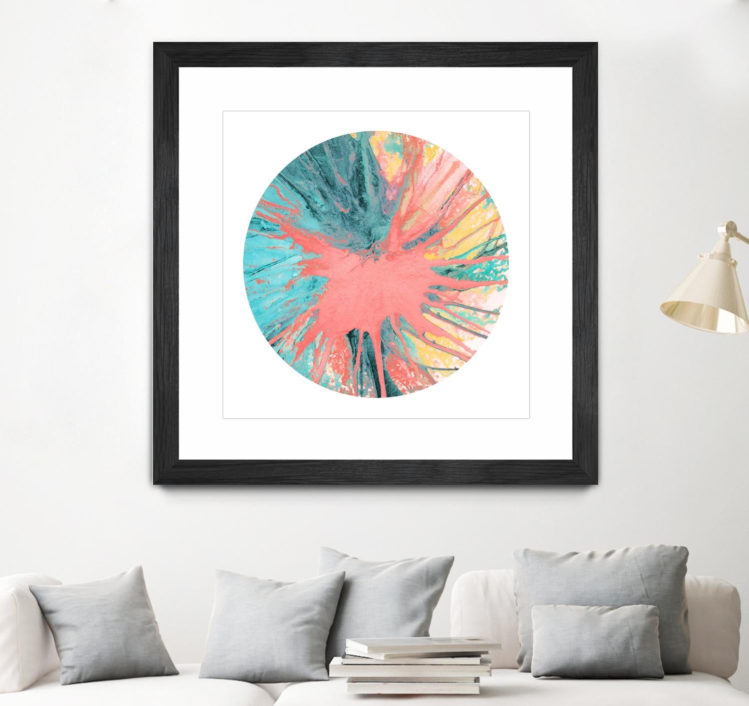 Spin Art 28 by Kyle Goderwis on GIANT ART - pink abstract