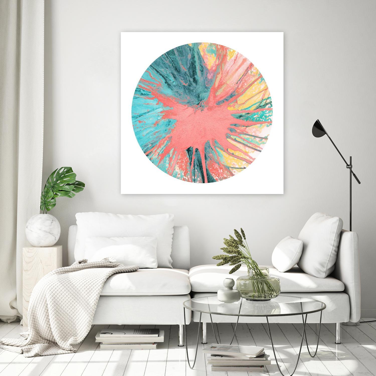 Spin Art 28 by Kyle Goderwis on GIANT ART - pink abstract