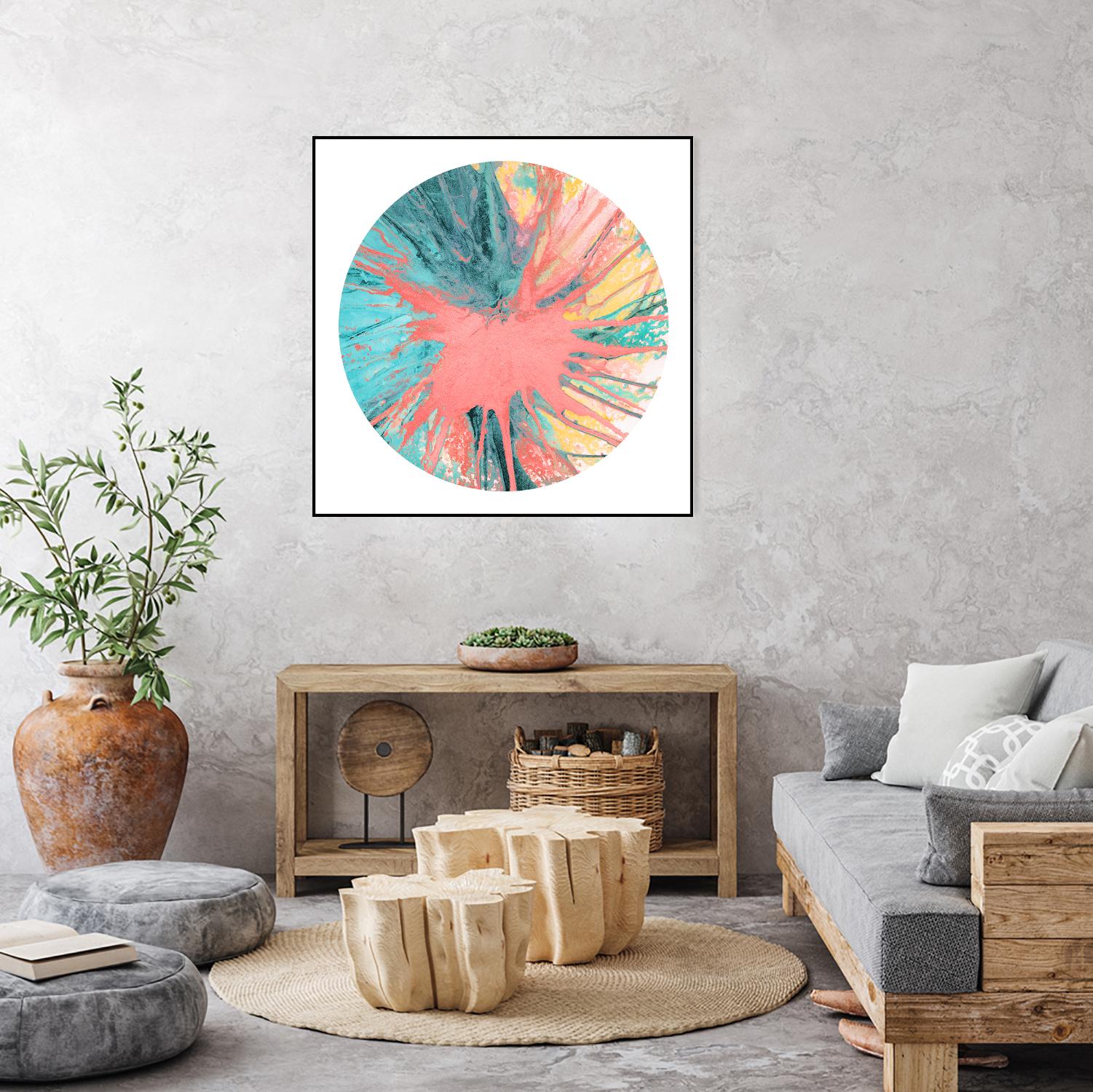 Spin Art 28 by Kyle Goderwis on GIANT ART - pink abstract
