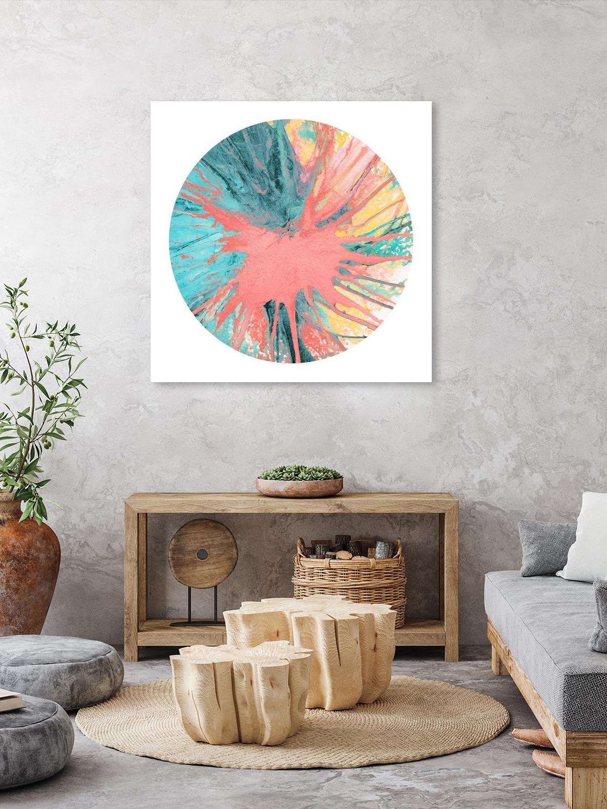 Spin Art 28 by Kyle Goderwis on GIANT ART - pink abstract