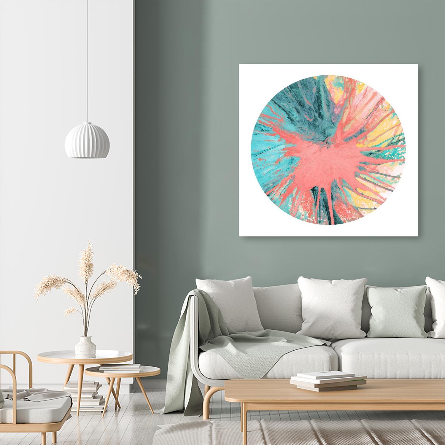 Spin Art 28 by Kyle Goderwis on GIANT ART - pink abstract