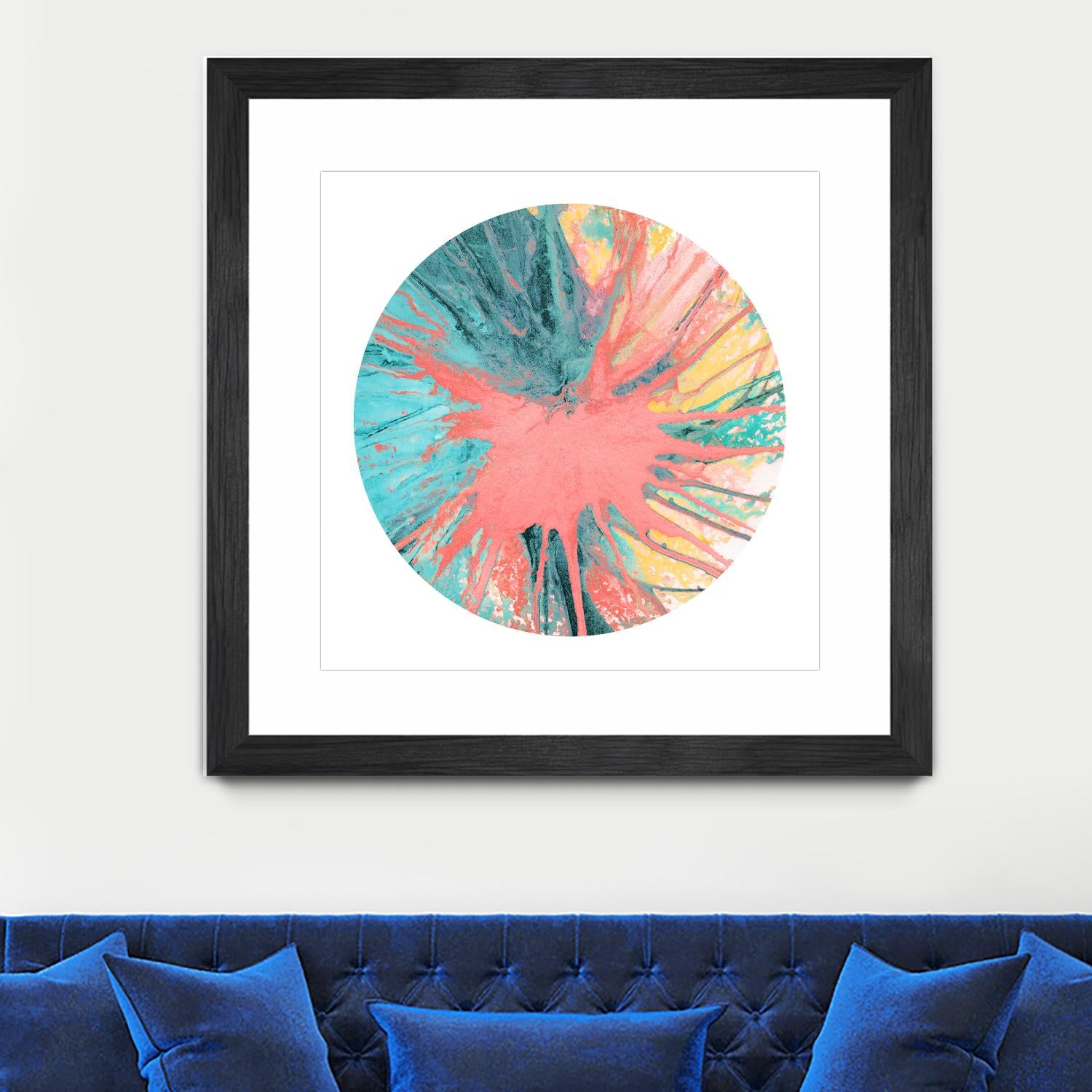 Spin Art 28 by Kyle Goderwis on GIANT ART - pink abstract