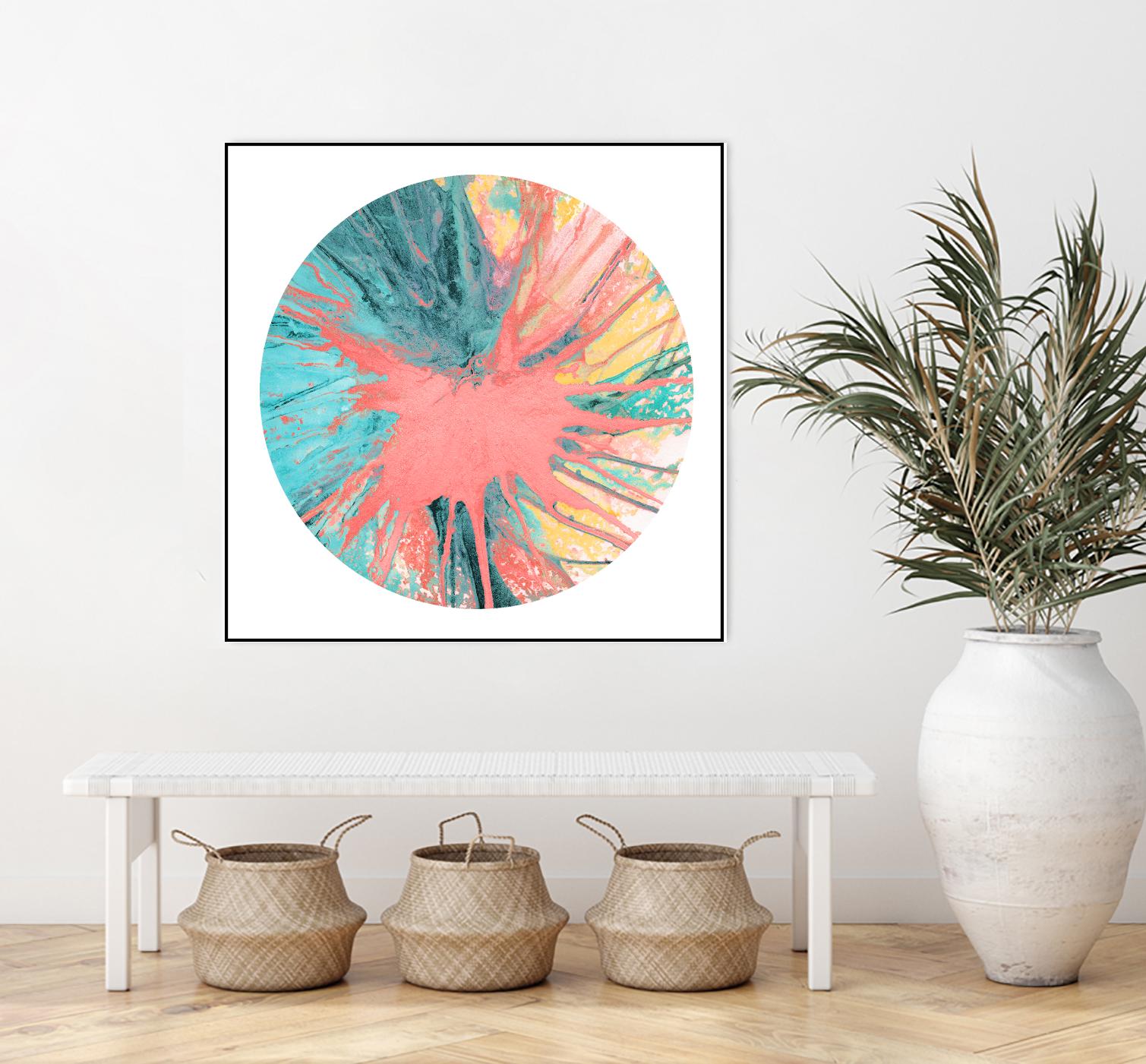 Spin Art 28 by Kyle Goderwis on GIANT ART - pink abstract