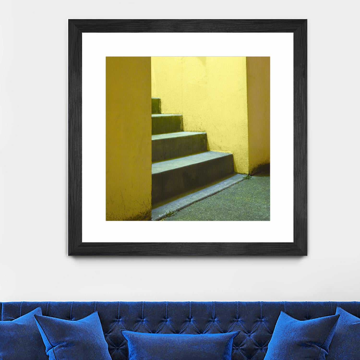 Yellow Stairway-recolor by Acer Images on GIANT ART - orange photo art