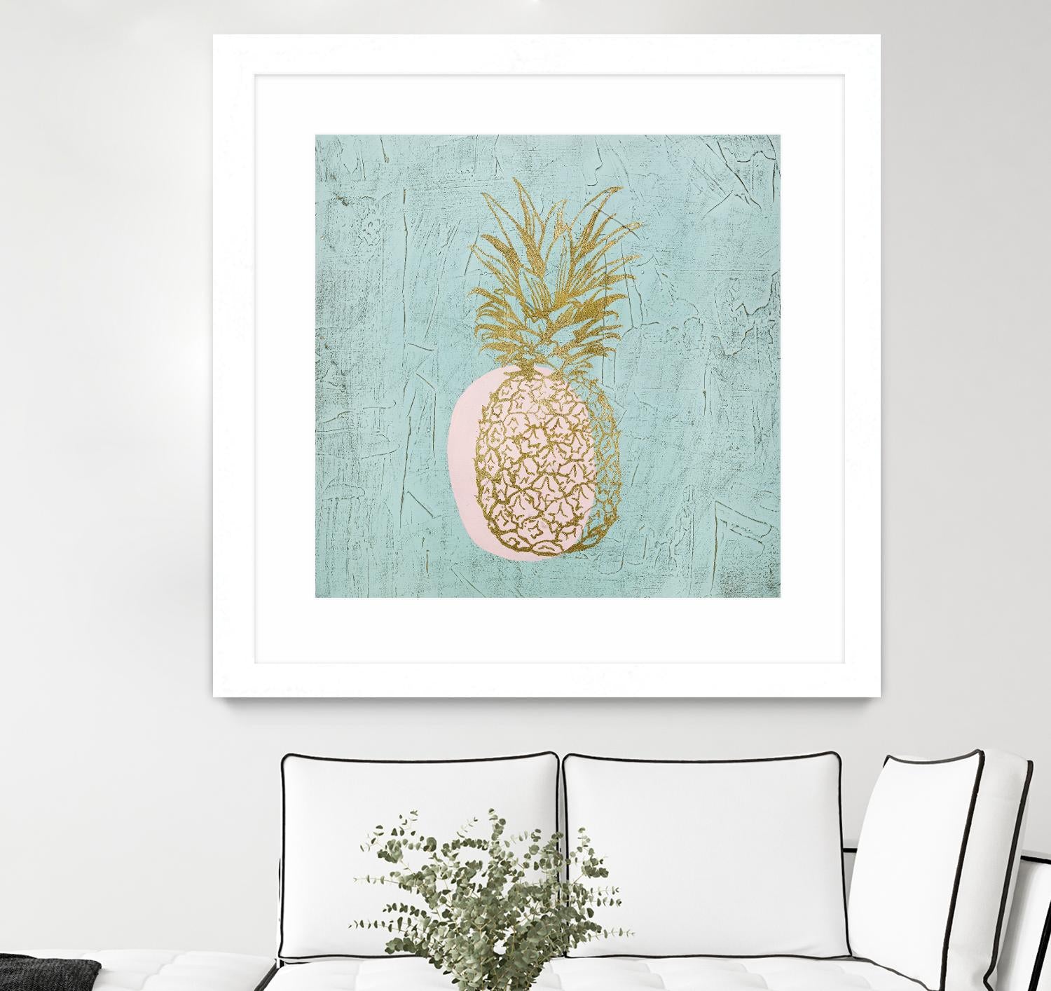 Golden Pineapple by Stefano Altamura on GIANT ART - gold still life