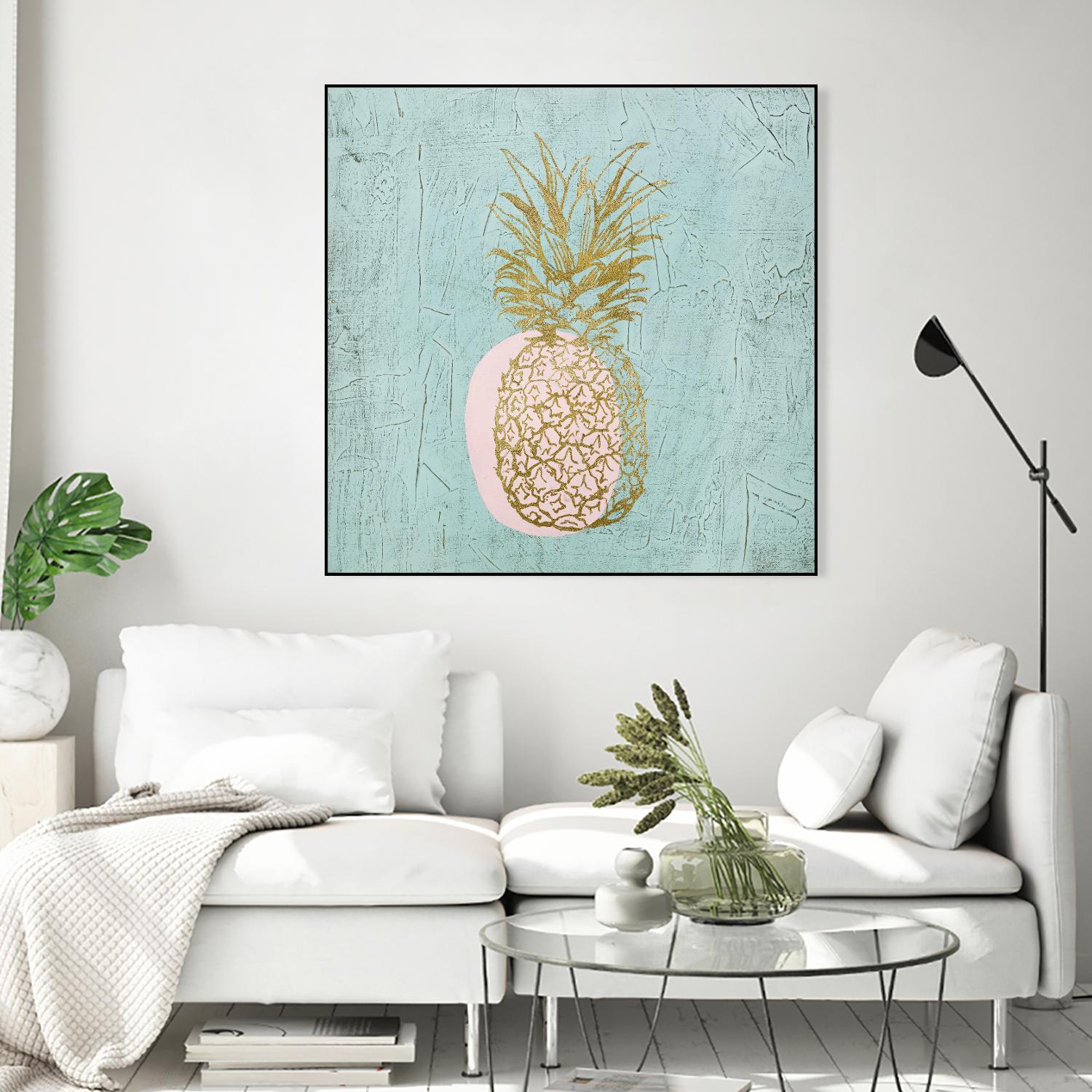 Golden Pineapple by Stefano Altamura on GIANT ART - gold still life