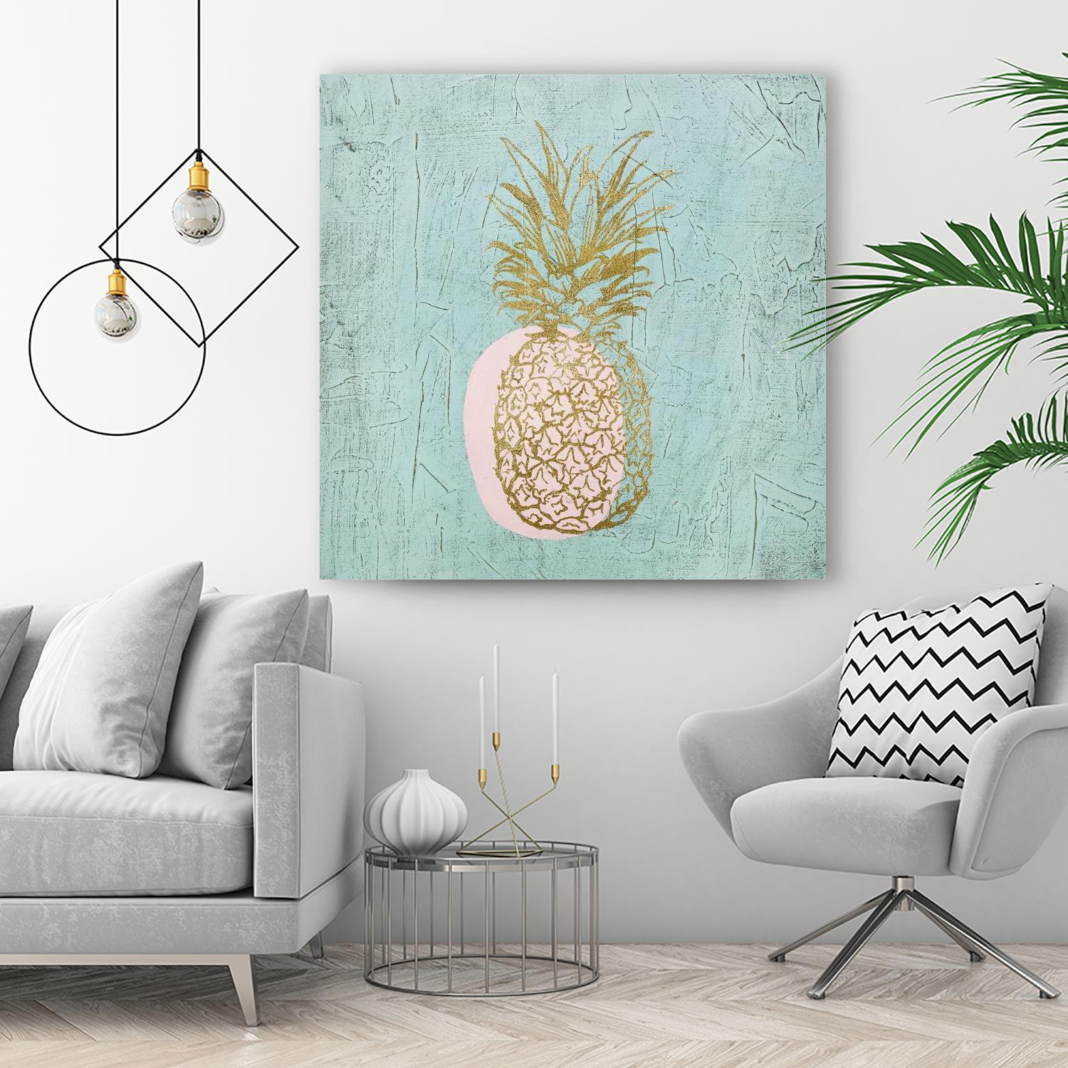 Golden Pineapple by Stefano Altamura on GIANT ART - gold still life
