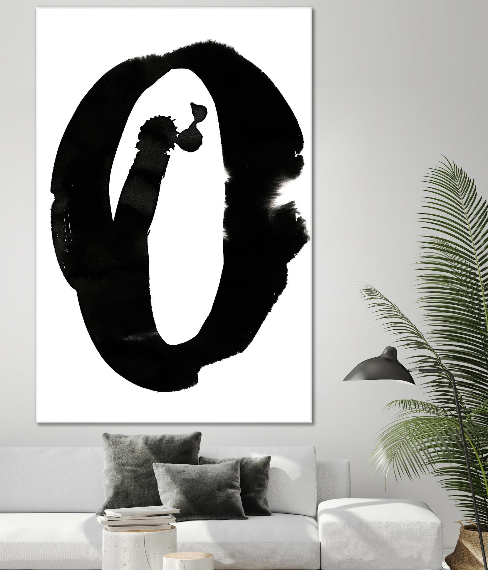 Composition in Black and White 3 by THE Studio on GIANT ART - white abstract