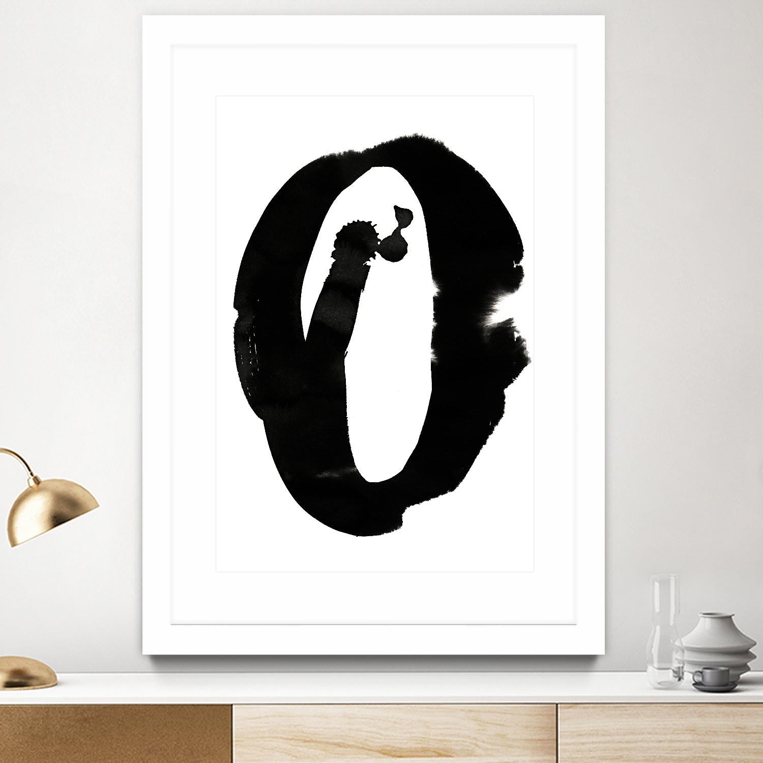 Composition in Black and White 3 by THE Studio on GIANT ART - white abstract