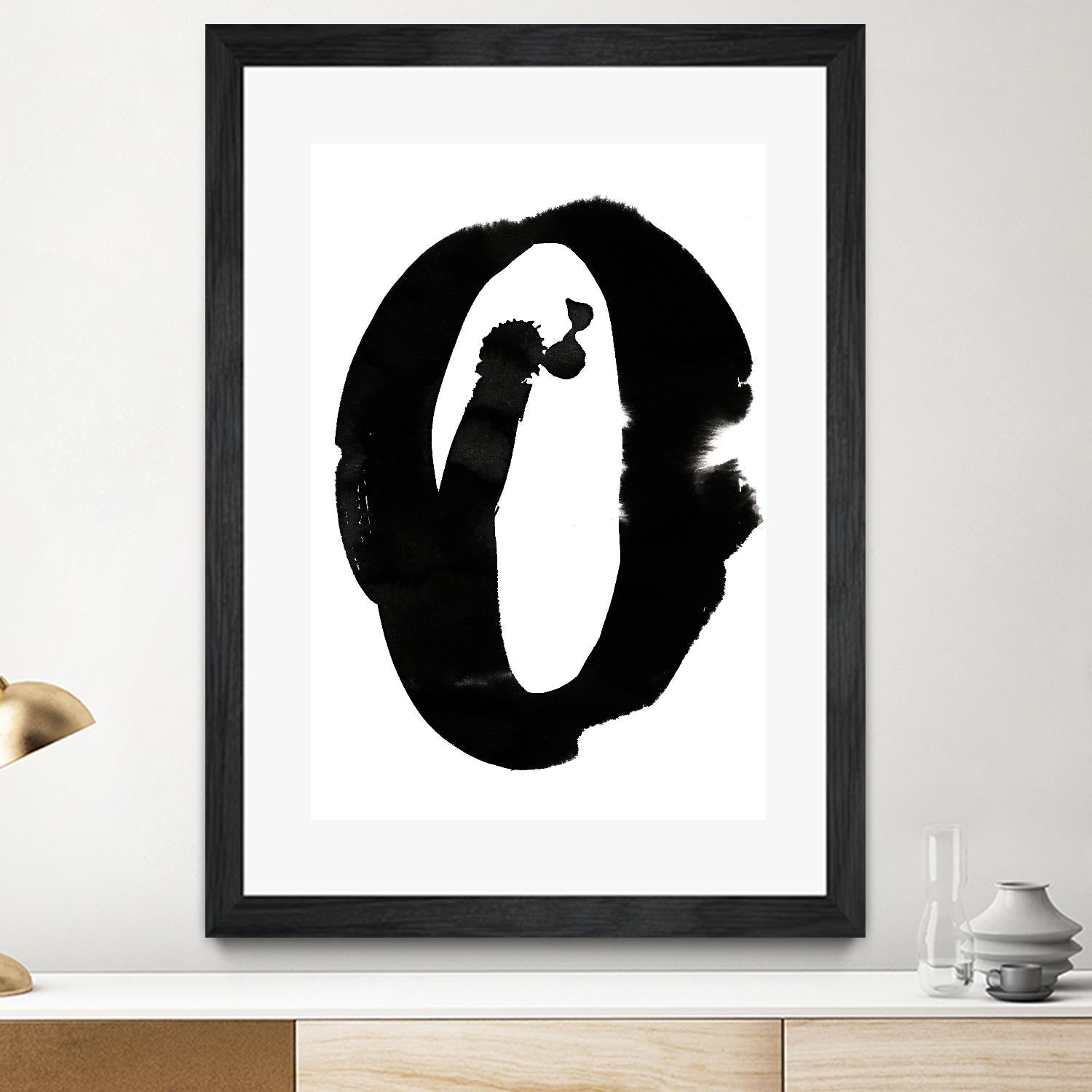 Composition in Black and White 3 by THE Studio on GIANT ART - white abstract