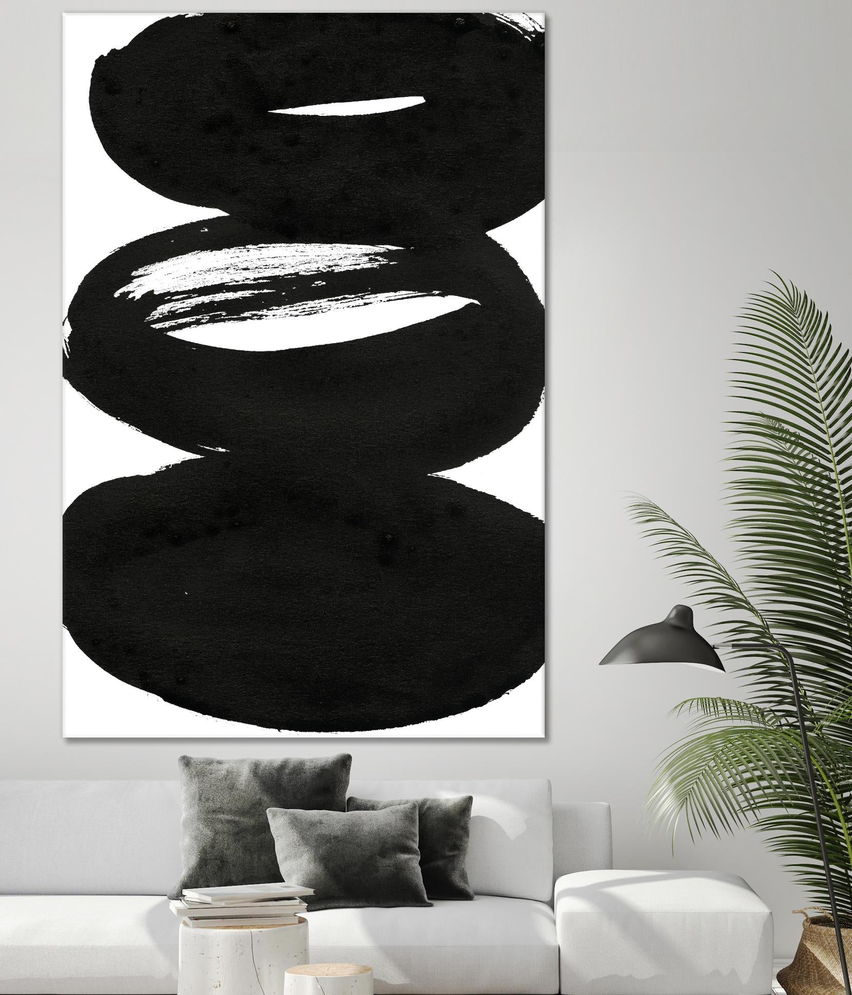 Composition in Black and White 5 by THE Studio on GIANT ART - white abstract