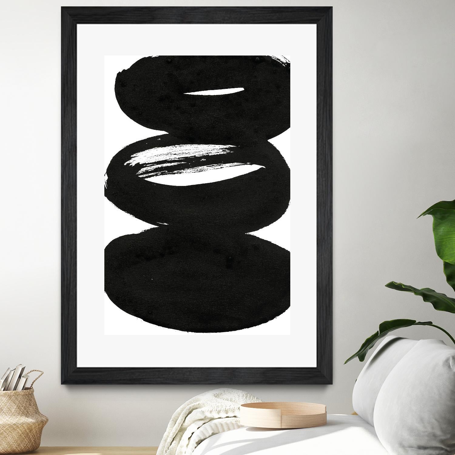 Composition in Black and White 5 by THE Studio on GIANT ART - white abstract