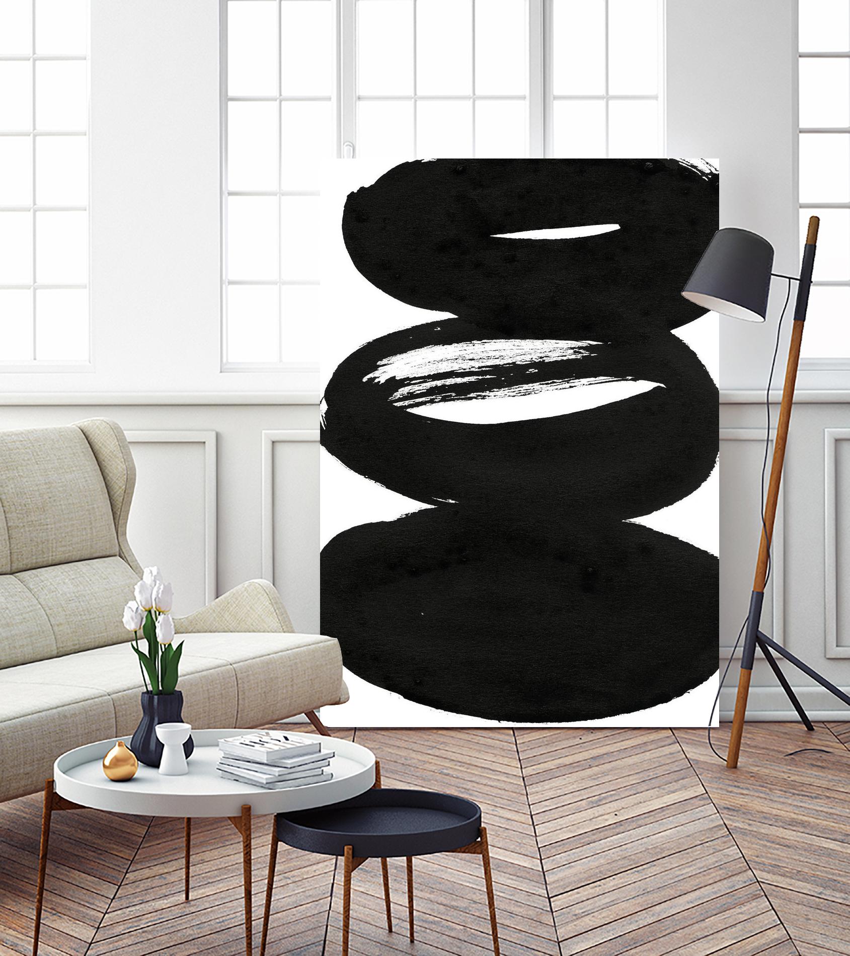 Composition in Black and White 5 by THE Studio on GIANT ART - white abstract