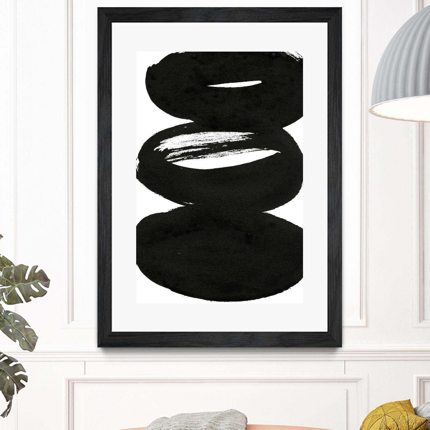 Composition in Black and White 5 by THE Studio on GIANT ART - white abstract