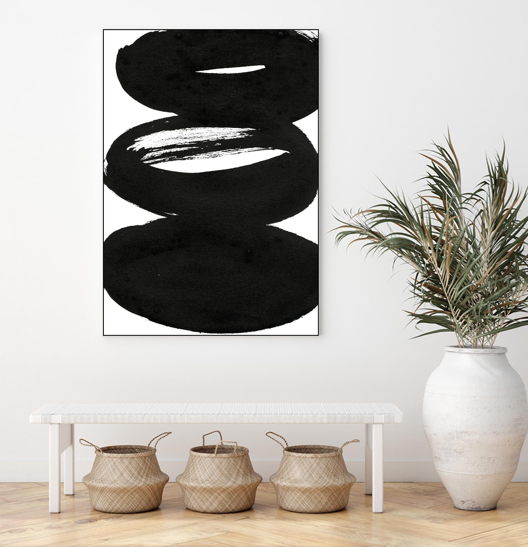 Composition in Black and White 5 by THE Studio on GIANT ART - white abstract