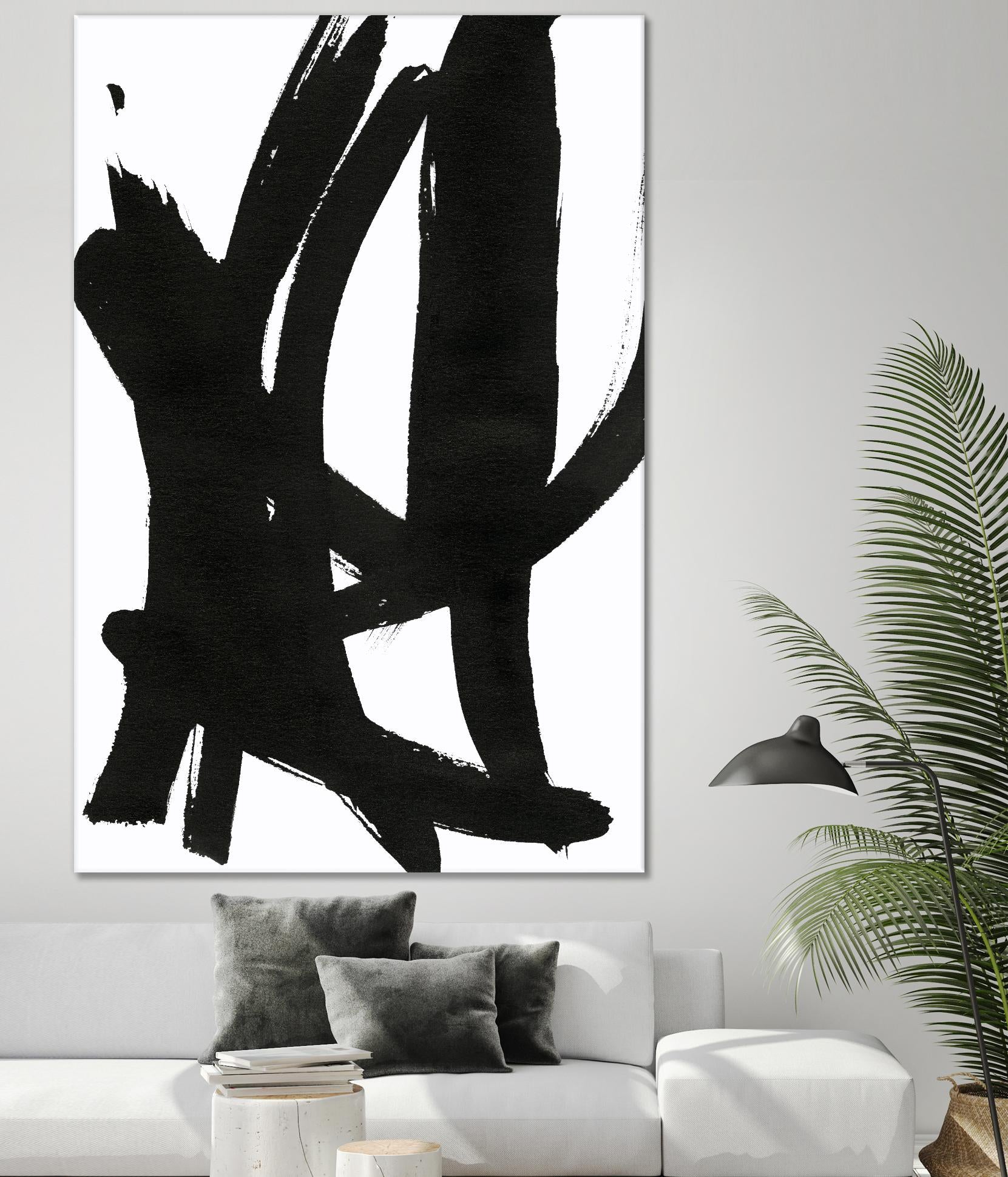 Composition in Black and White 7 by THE Studio on GIANT ART - white abstract
