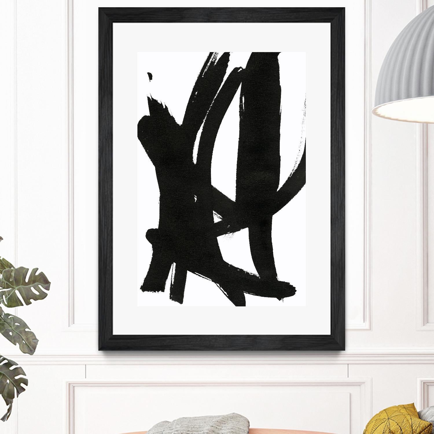 Composition in Black and White 7 by THE Studio on GIANT ART - white abstract