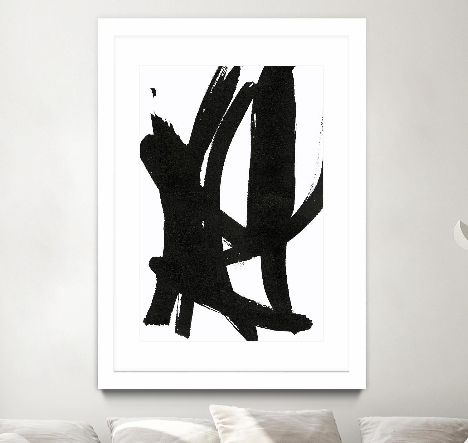 Composition in Black and White 7 by THE Studio on GIANT ART - white abstract