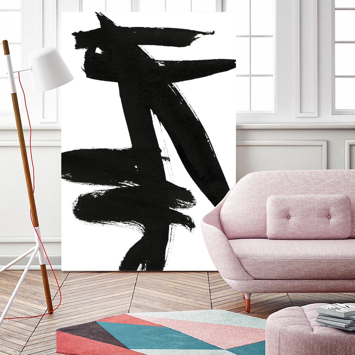 Composition in Black and White 9 by THE Studio on GIANT ART - white abstract