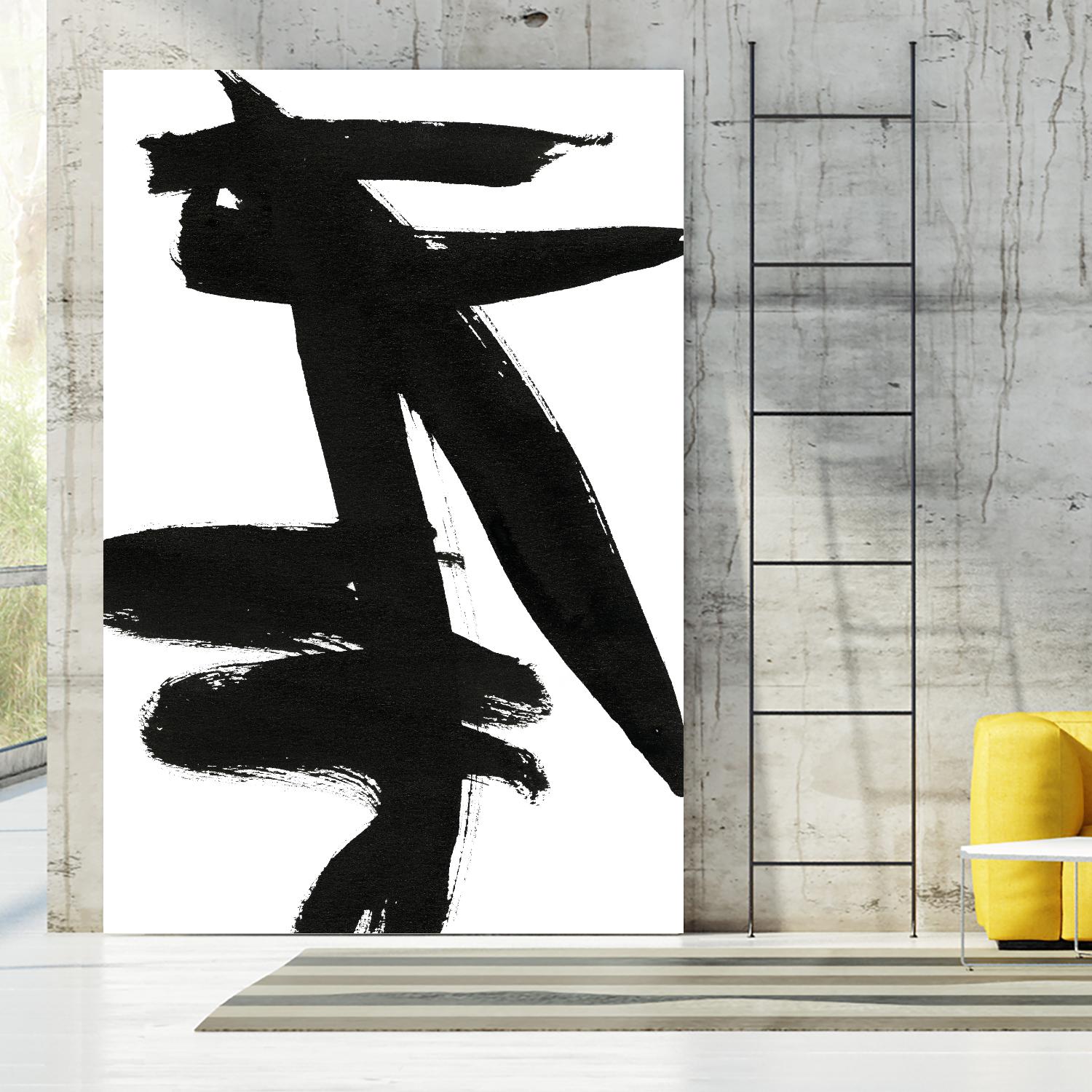 Composition in Black and White 9 by THE Studio on GIANT ART - white abstract