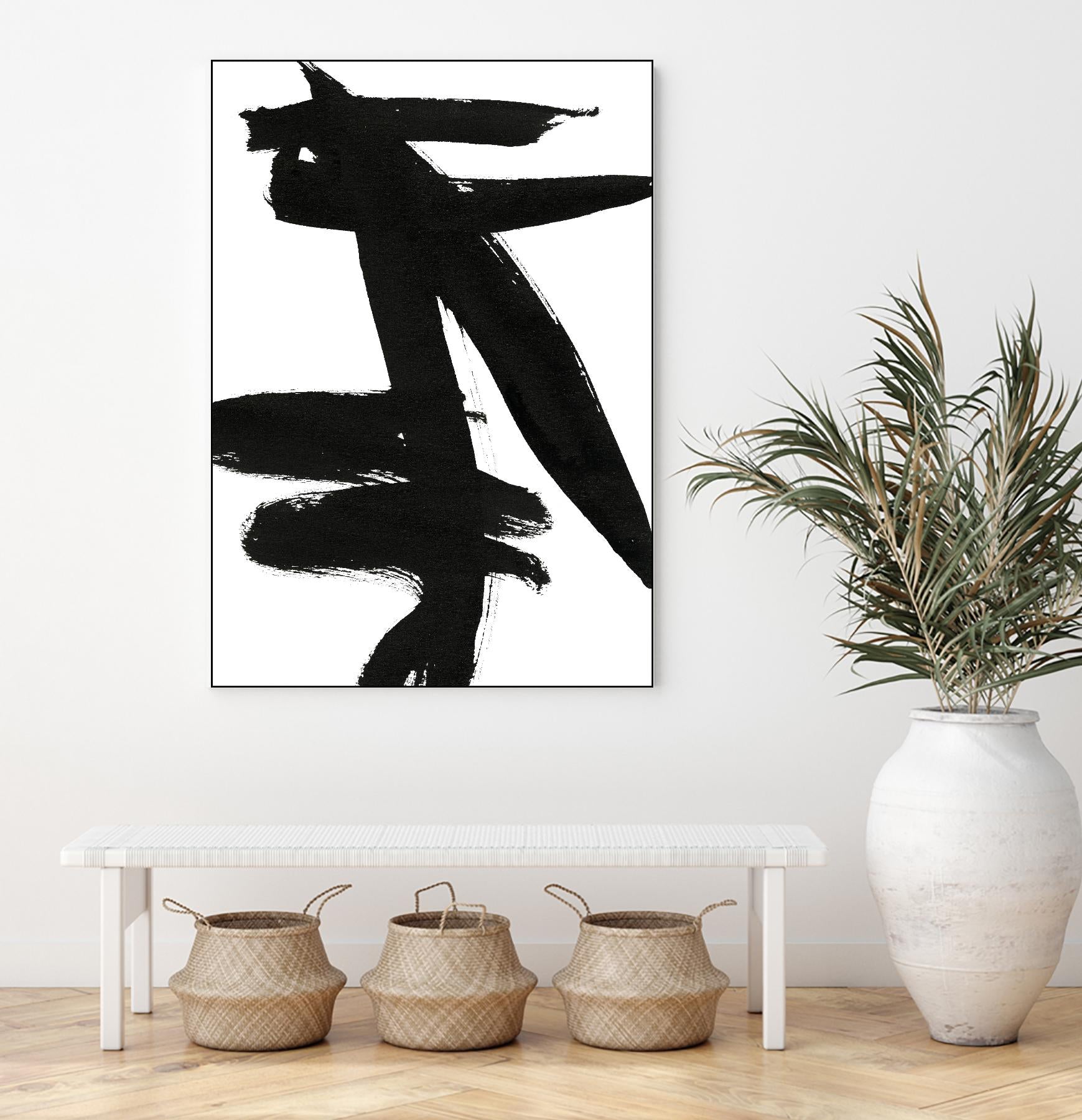 Composition in Black and White 9 by THE Studio on GIANT ART - white abstract