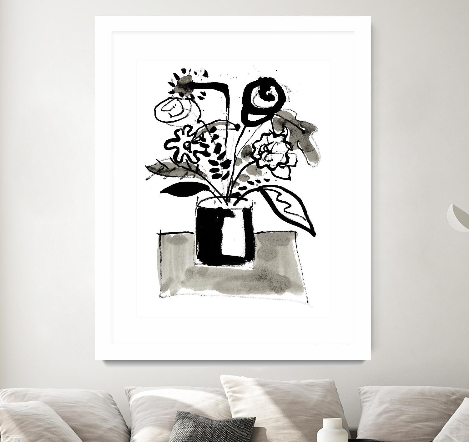 Fresh Flowers 4 by PC Ngo on GIANT ART - black still life