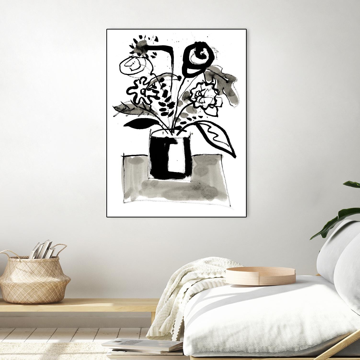 Fresh Flowers 4 by PC Ngo on GIANT ART - black still life