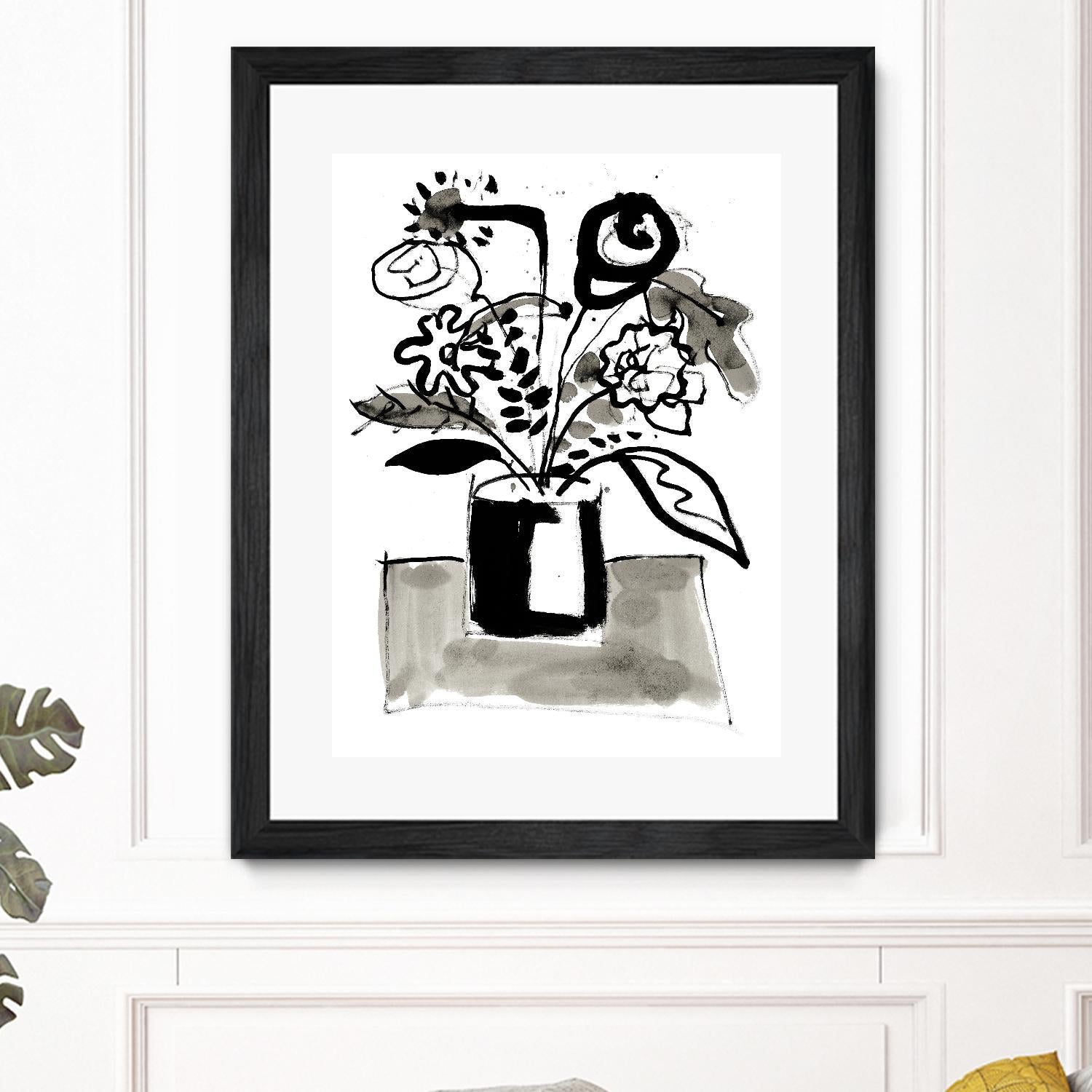 Fresh Flowers 4 by PC Ngo on GIANT ART - black still life