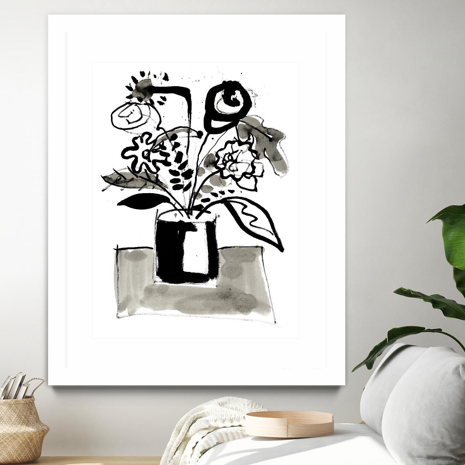 Fresh Flowers 4 by PC Ngo on GIANT ART - black still life