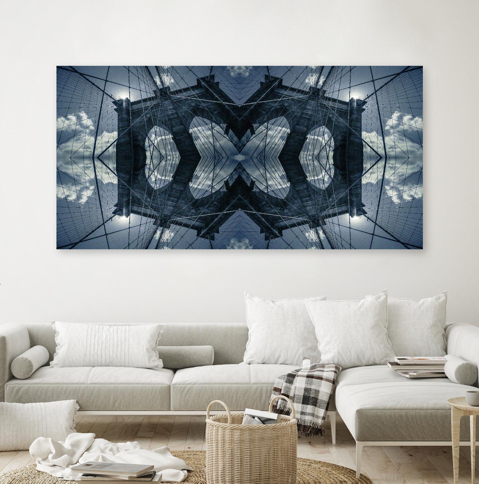 Folded Architecture 1 by DavidJordan Williams on GIANT ART - blue abstract