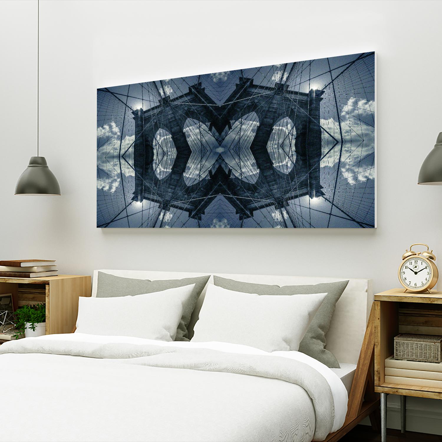 Folded Architecture 1 by DavidJordan Williams on GIANT ART - blue abstract